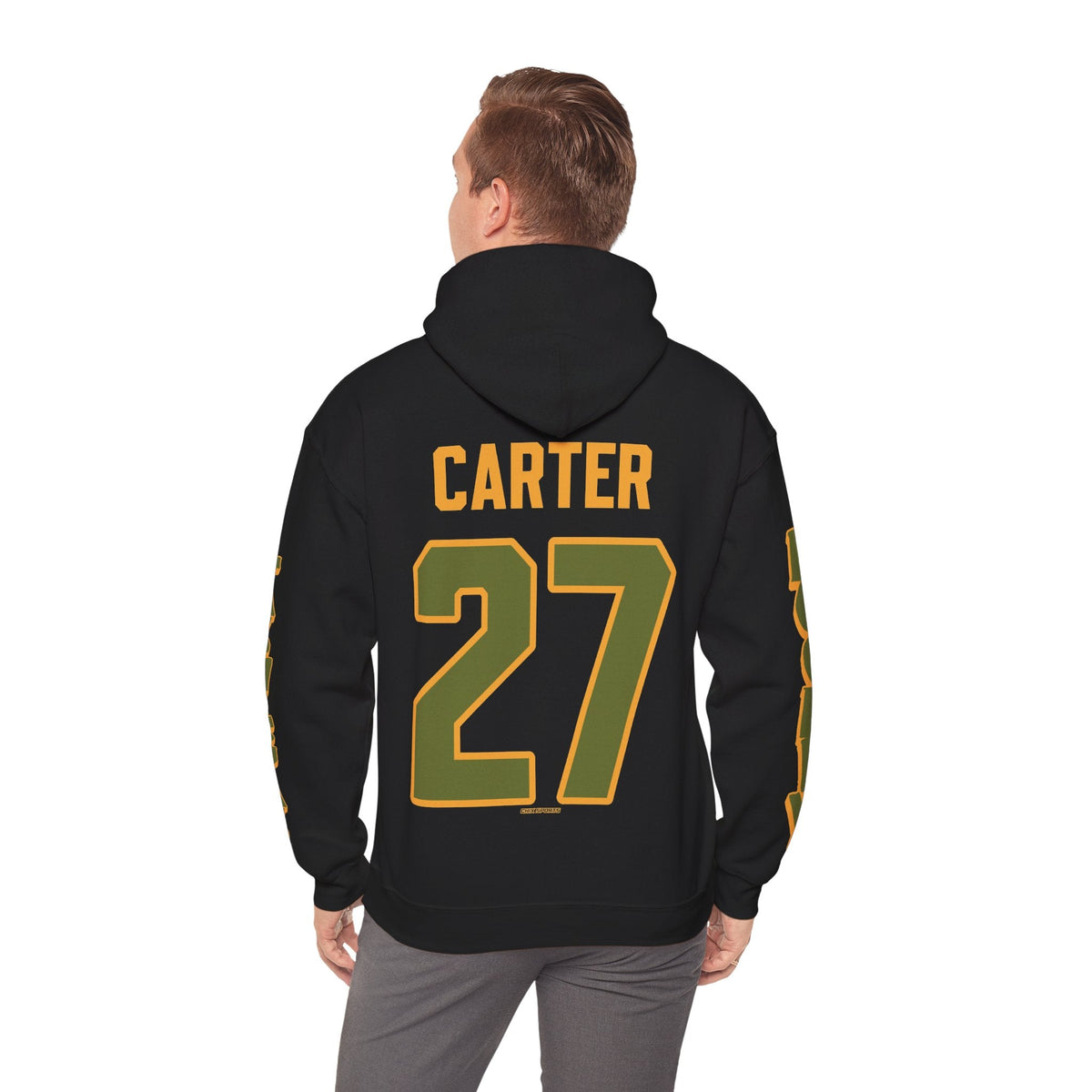 Megan Carter Las Vegas Women's Hockey Unisex Hoodie in Military Green | Chix Sports