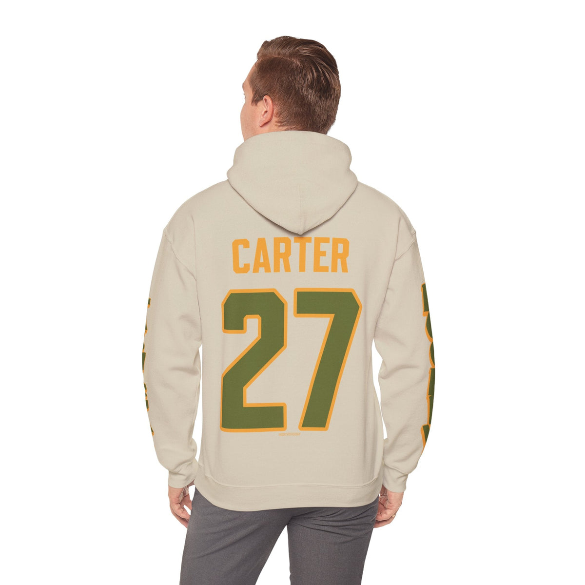 Megan Carter Las Vegas Women's Hockey Unisex Hoodie in Military Green | Chix Sports