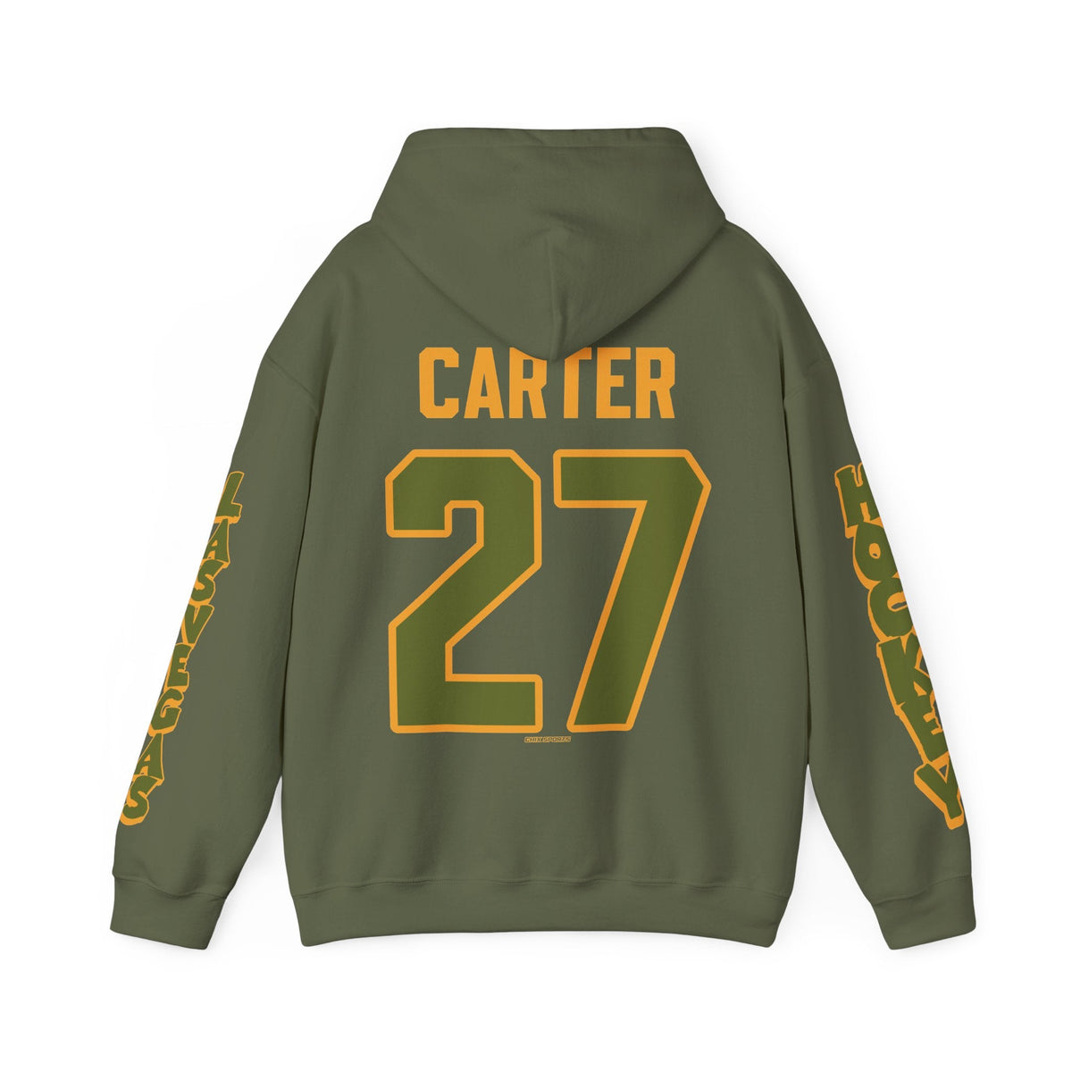 Megan Carter Las Vegas Women's Hockey Unisex Hoodie in Military Green | Chix Sports