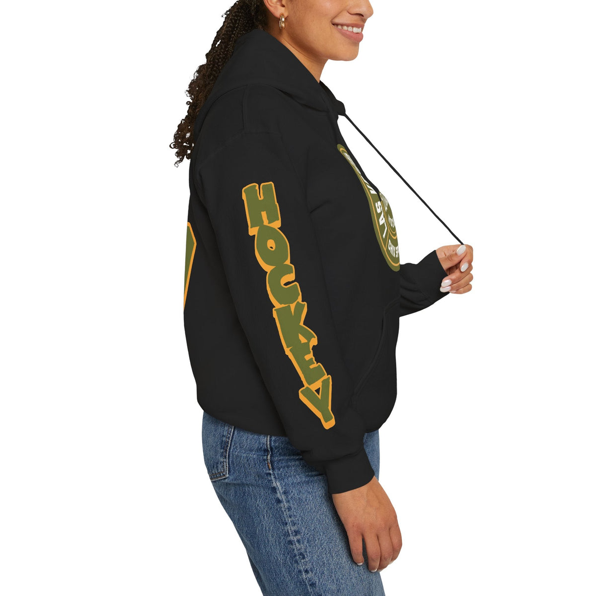 Megan Carter Las Vegas Women's Hockey Unisex Hoodie in Military Green | Chix Sports