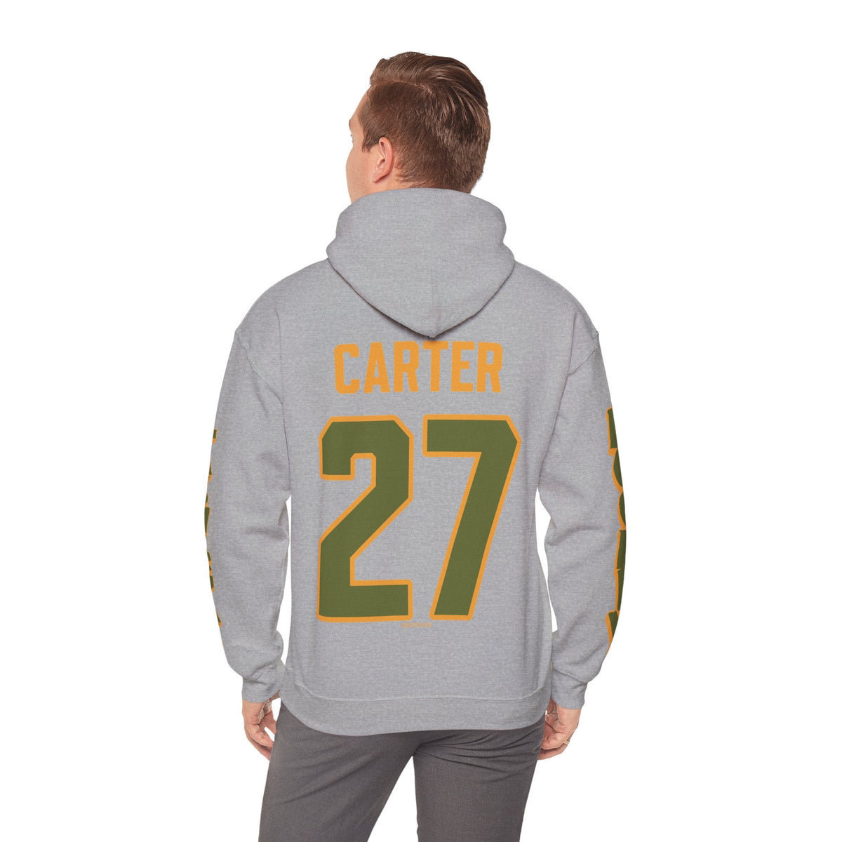 Megan Carter Las Vegas Women's Hockey Unisex Hoodie in Military Green | Chix Sports