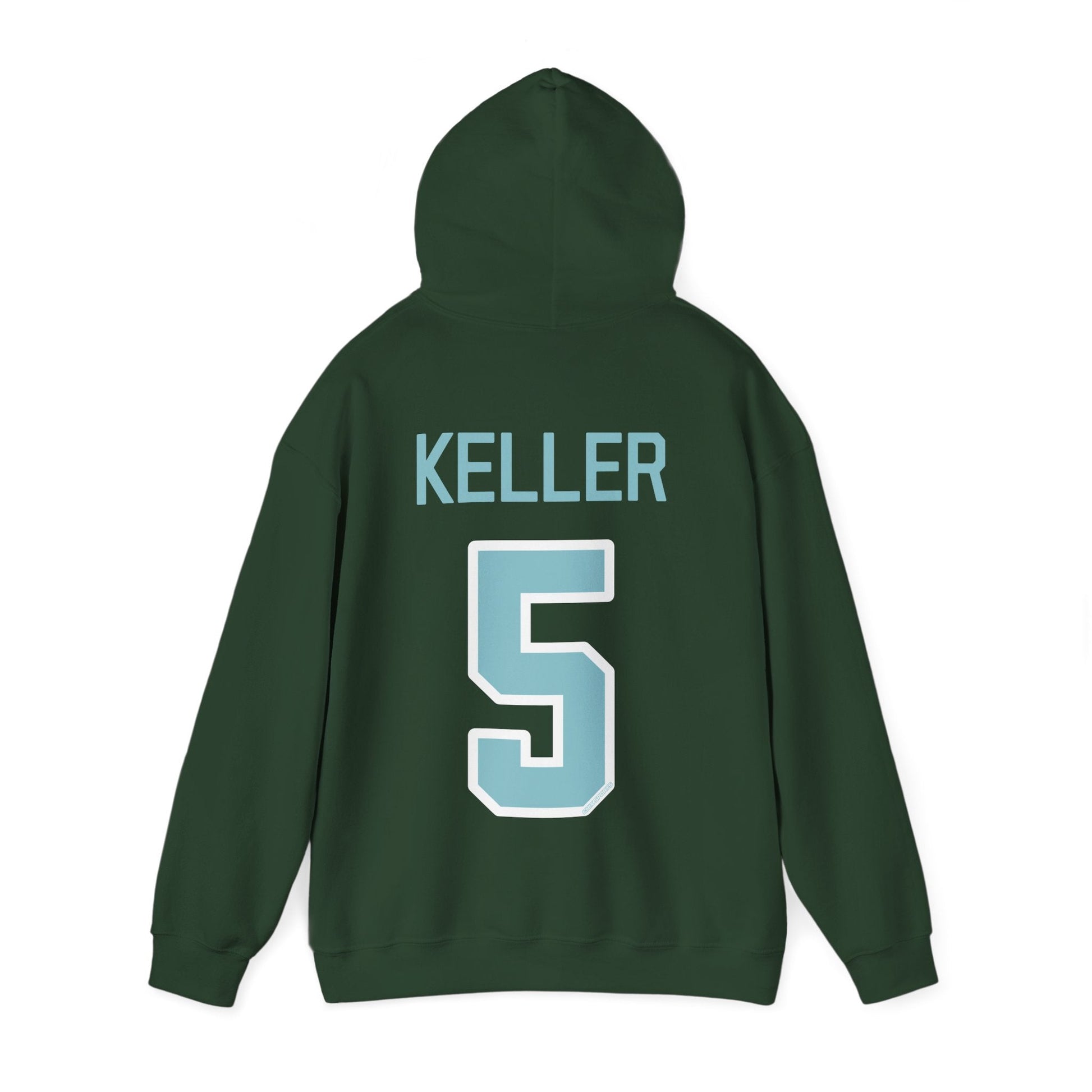 Megan Keller 5 Heavy Fleet Hoodie - No Sleeve Print | Chix Sports