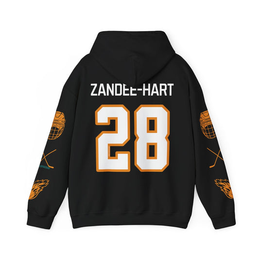 Micah Zandee - Hart 28 Sirens Hockey Captain Heavy Hoodie | Chix Sports