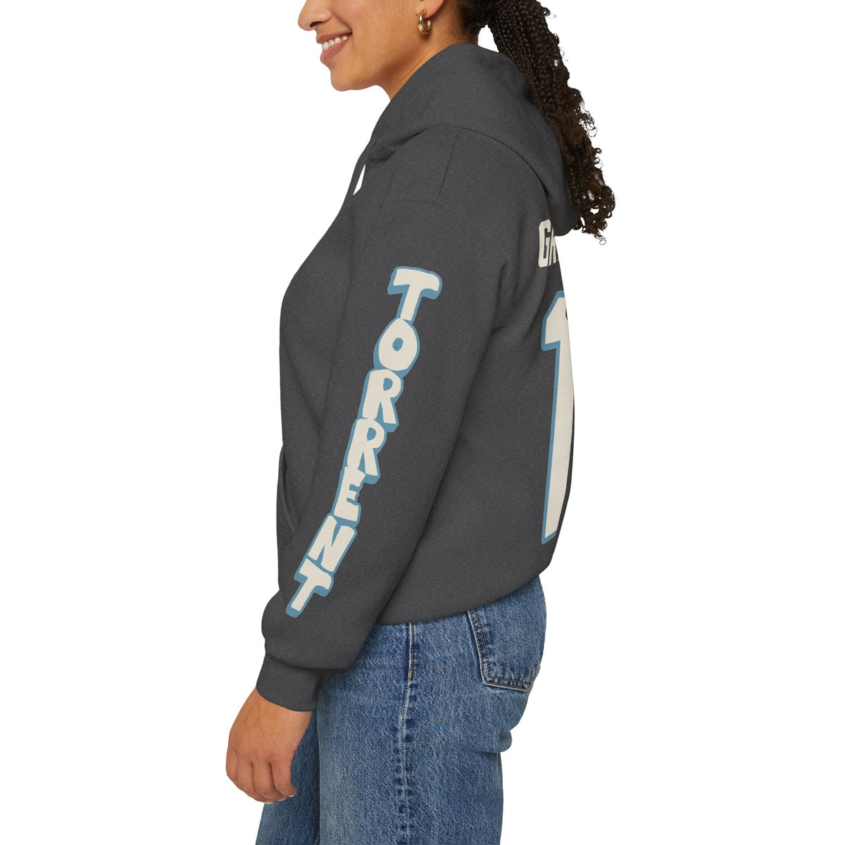 Mikyla Grant-Mentis Torrent Unisex Hoodie in Antique Sapphire | Chix Sports