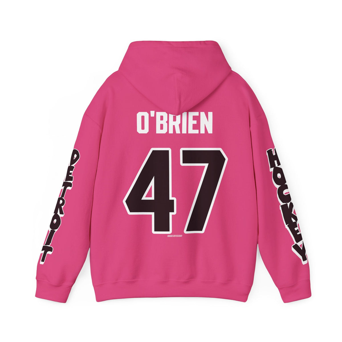 MK O'Brien Detroit Hockey Club Unisex Hoodie in Heliconia | Chix Sports