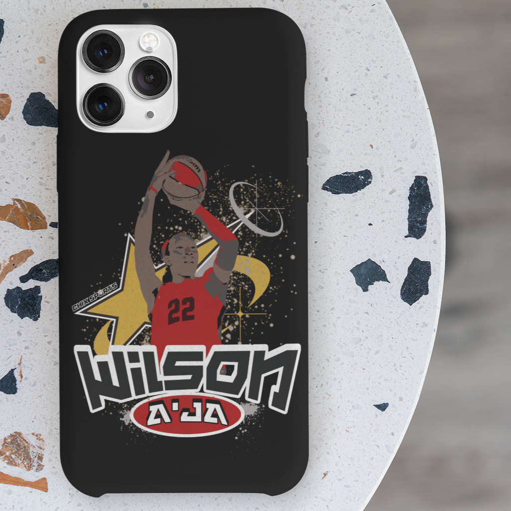 A'ja Wilson Red/Black MagSafe iPhone14 iPhone15 Case