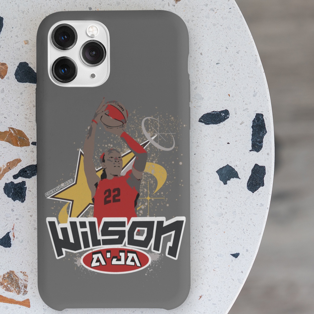 A'ja Wilson Red/Gray MagSafe iPhone14 iPhone 15 Case