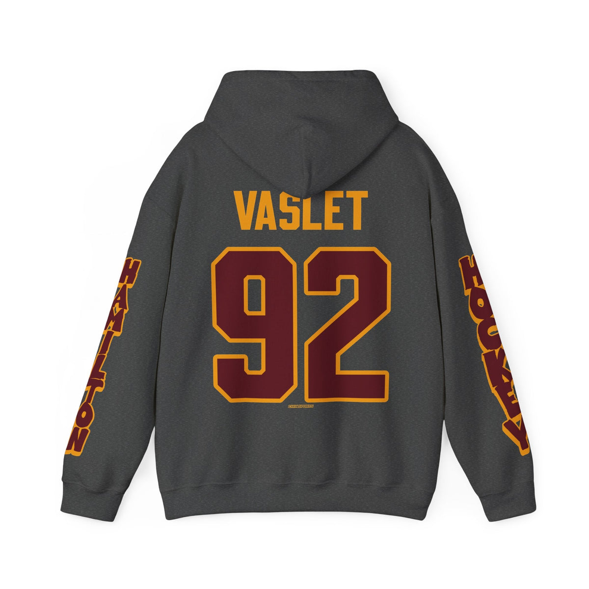 Mya Vaslet Hamilton Expansion Unisex Hoodie in Dark Heather | Chix Sports