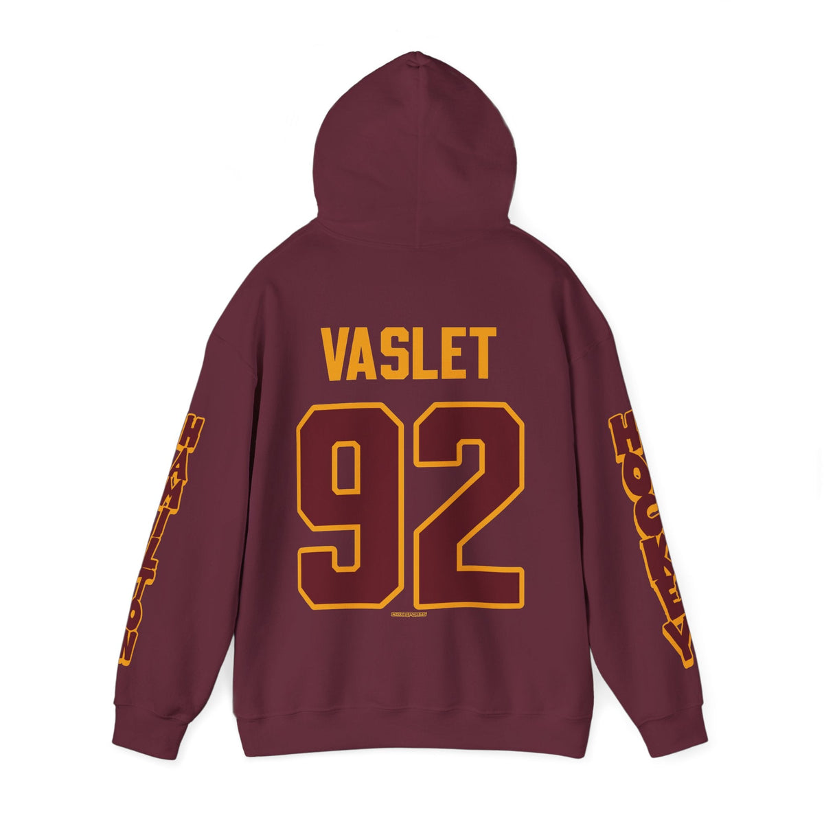 Mya Vaslet Hamilton Expansion Unisex Hoodie in Maroon | Chix Sports
