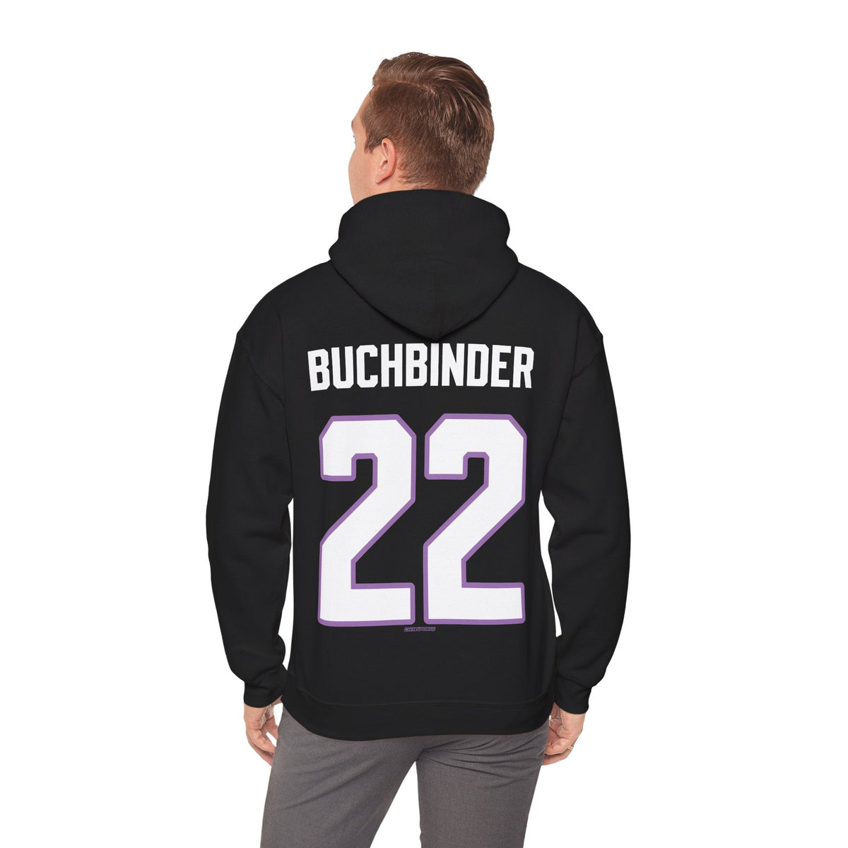 Natalie Buchbinder 22 Frost Unisex Hoodie (no sleeve print) in Sand | Chix Sports