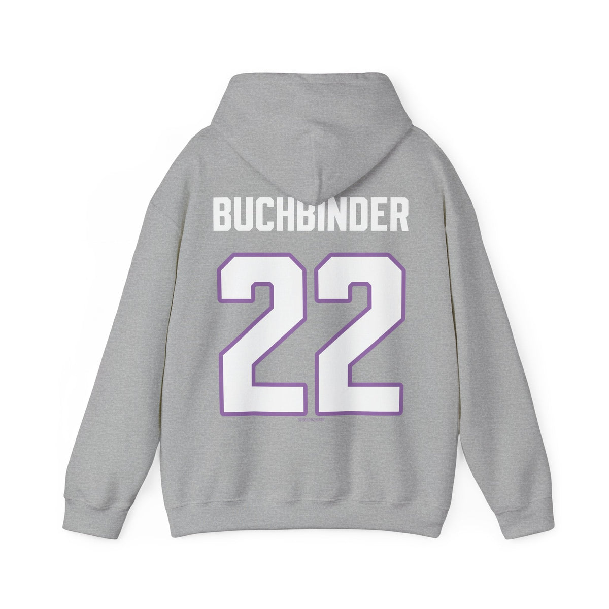 Natalie Buchbinder 22 Frost Unisex Hoodie (no sleeve print) in Sport Grey | Chix Sports