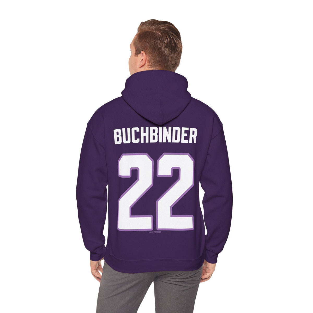 Natalie Buchbinder 22 Frost Unisex Hoodie (no sleeve print) in Sand | Chix Sports