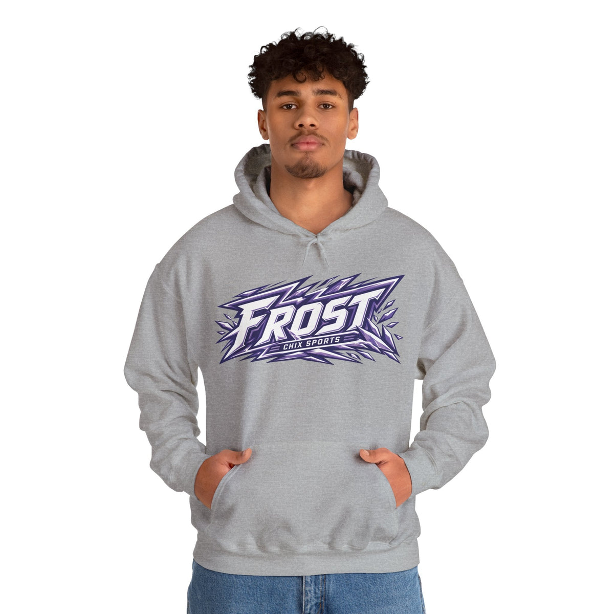 Natalie Buchbinder 22 Frost Unisex Hoodie (no sleeve print) in Sand | Chix Sports