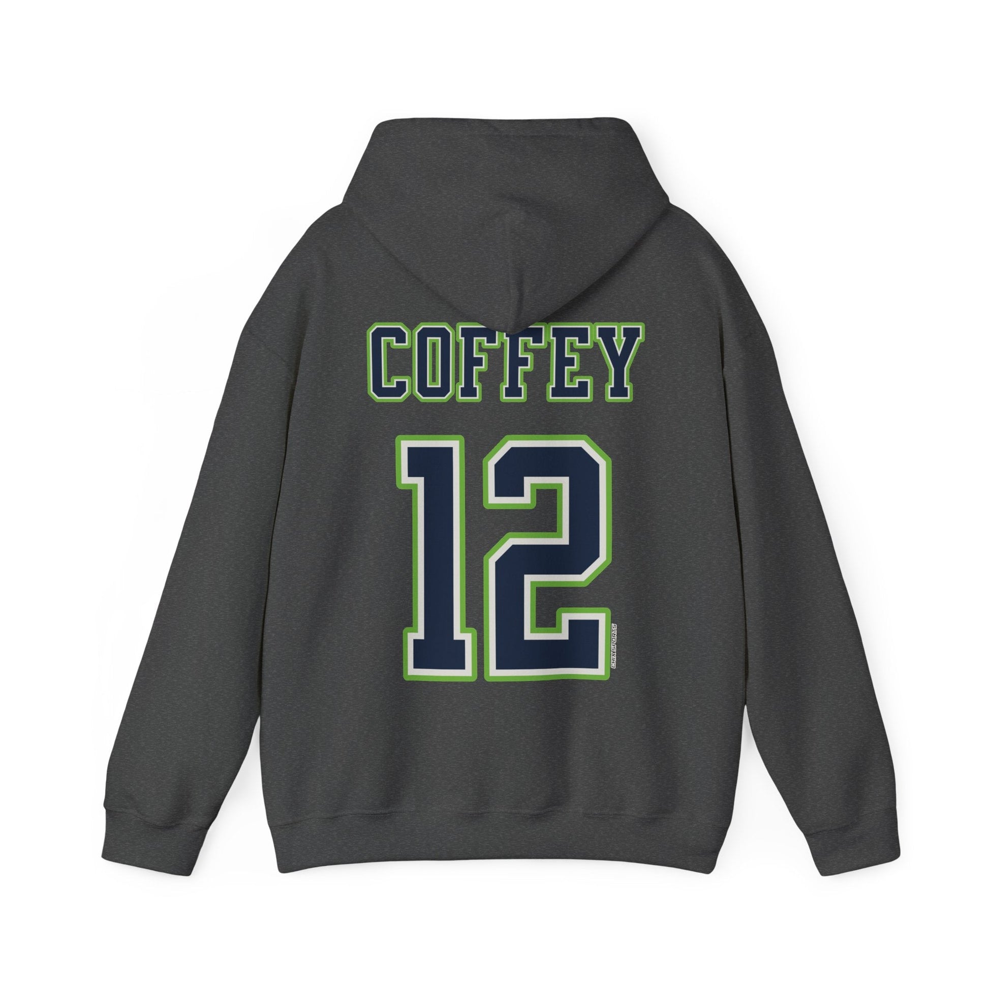 Nia Coffey Lynx Unisex Jersey Hoodie in Dark Heather | Chix Sports