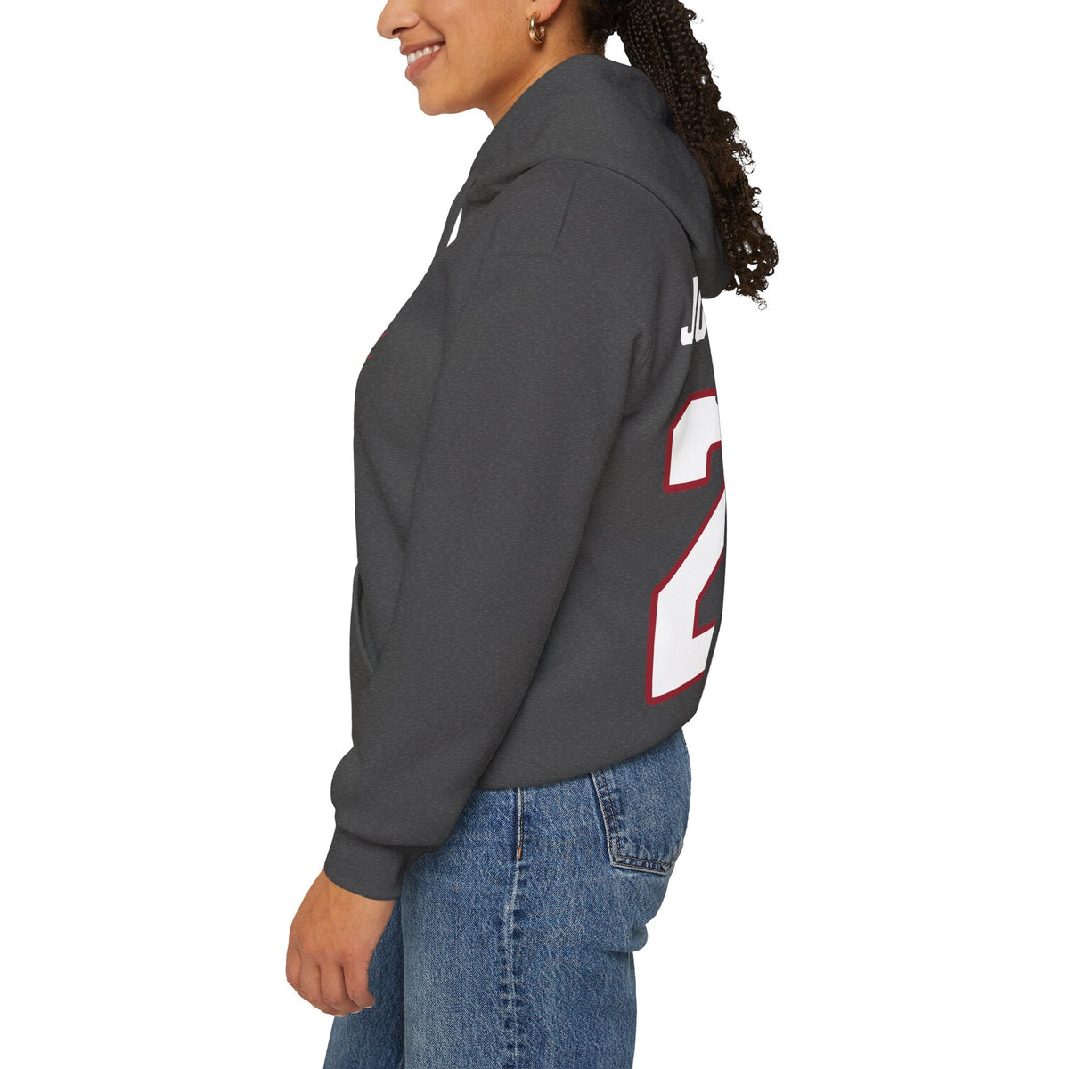 Nina Jobst-Smith Detroit Hockey Club Unisex Moto Hoodie in Red | Chix Sports