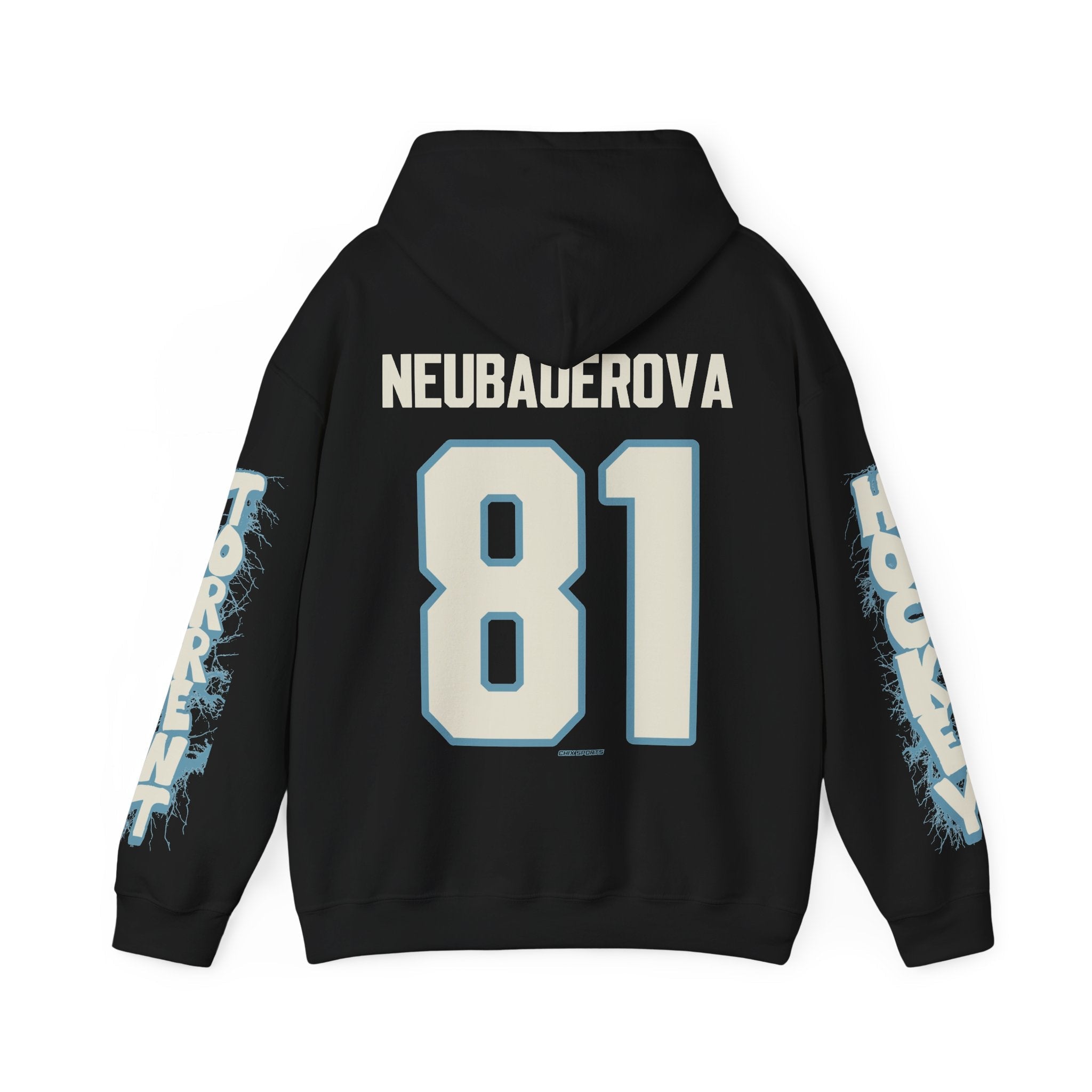 Noemi Neubauerova Torrent Unisex Hoodie in Black | Chix Sports