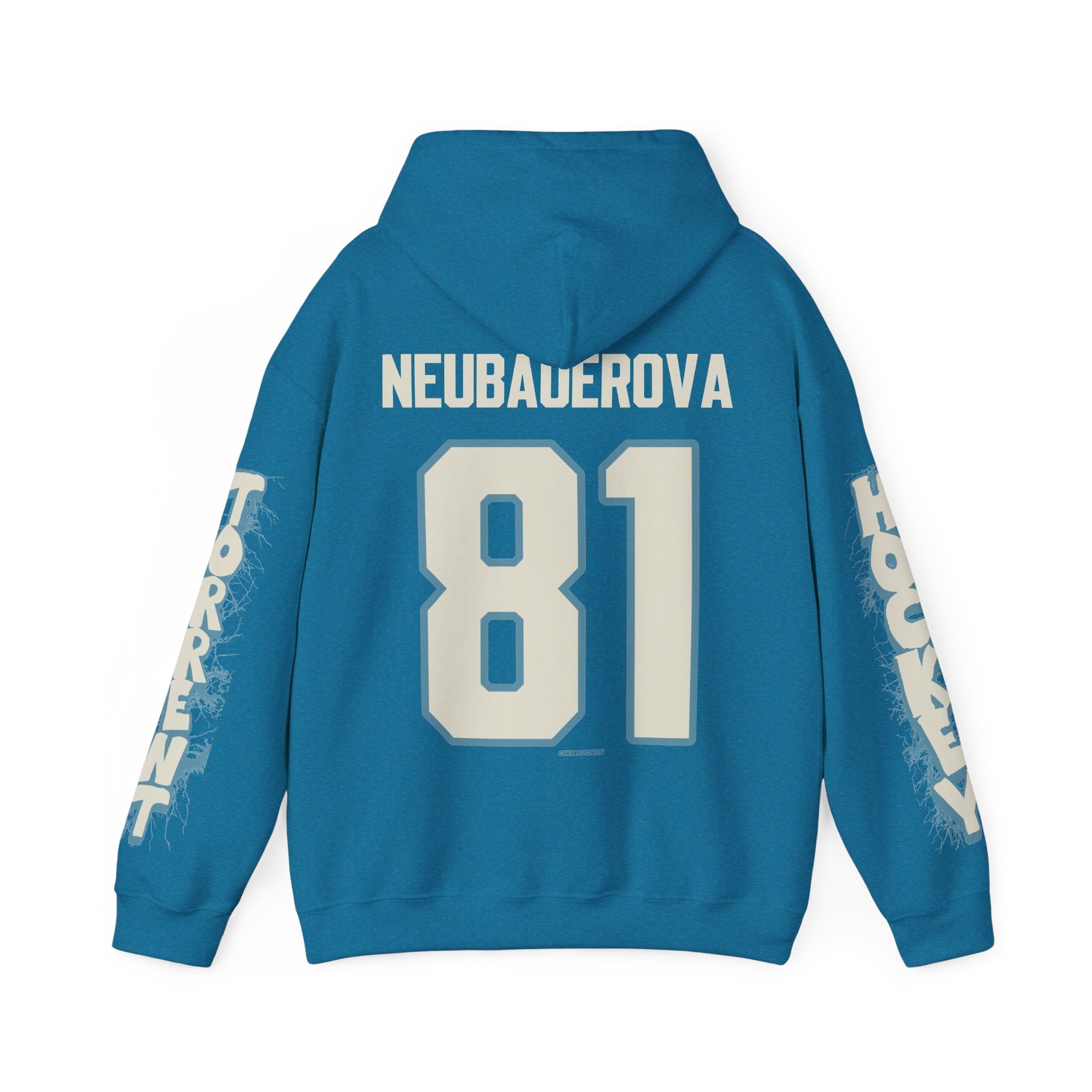 Noemi Neubauerova Torrent Unisex Hoodie in Antique Sapphire | Chix Sports