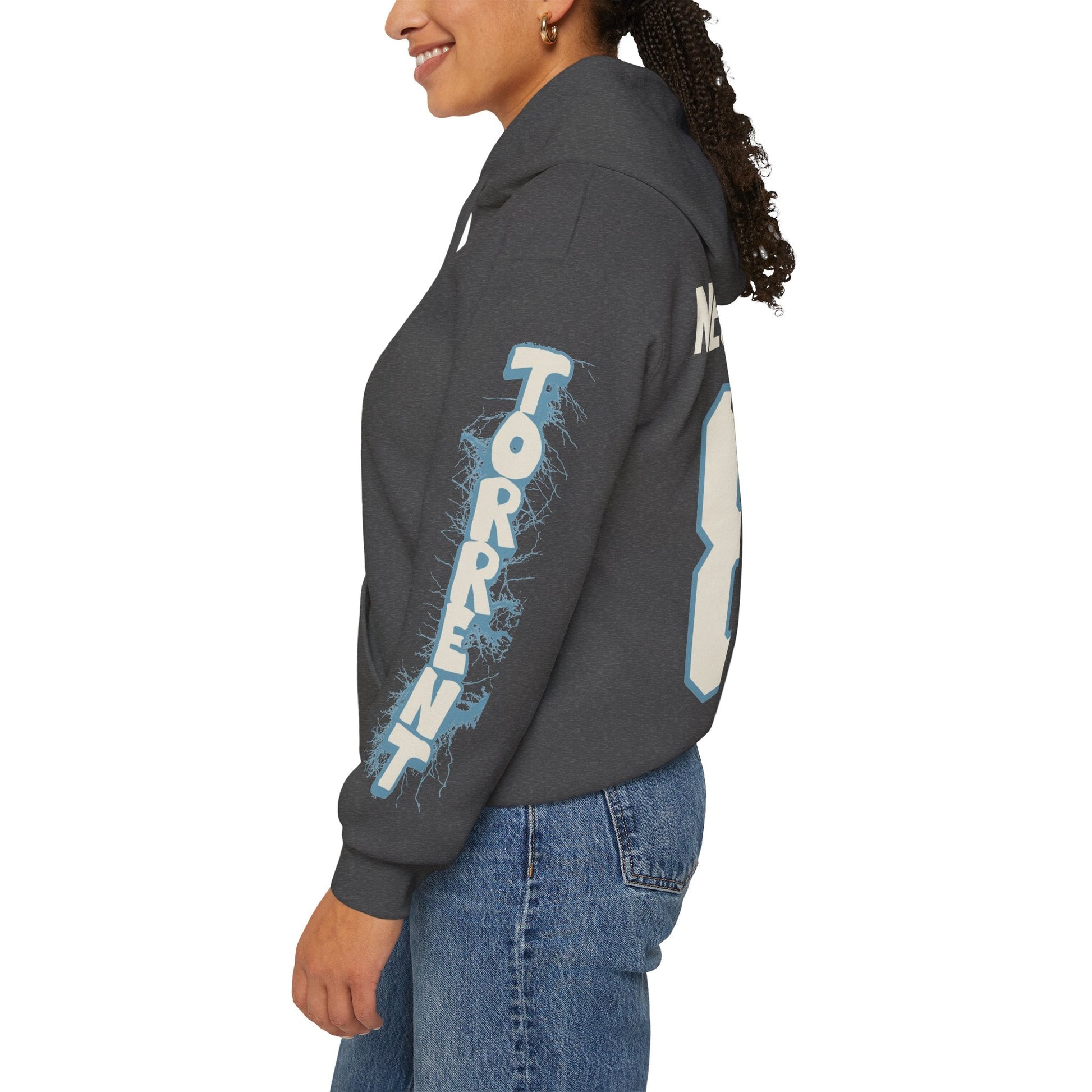 Noemi Neubauerova Torrent Unisex Hoodie in Antique Sapphire | Chix Sports