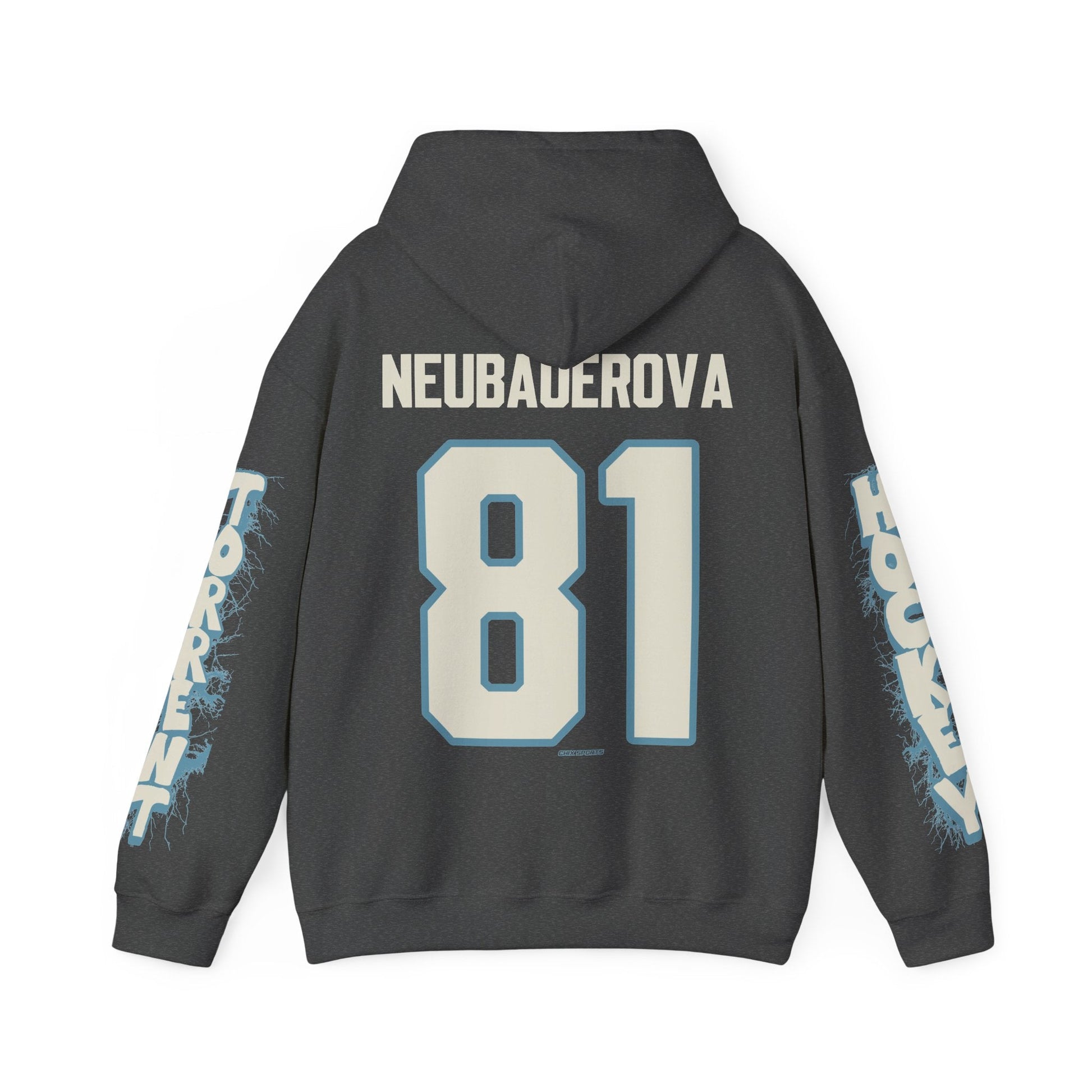 Noemi Neubauerova Torrent Unisex Hoodie in Dark Heather | Chix Sports