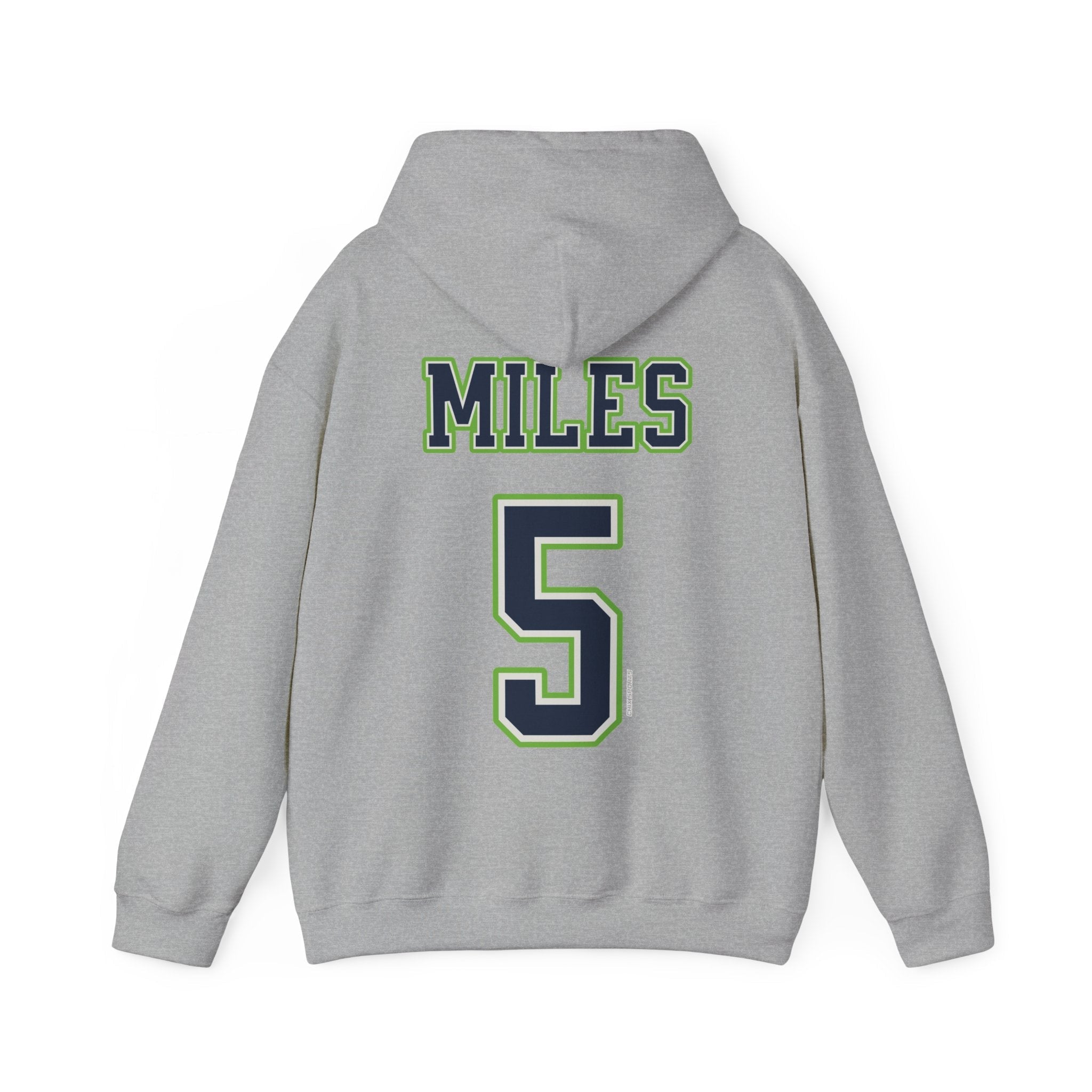 Olivia Miles Lynx Unisex Jersey Hoodie in Sport Grey | Chix Sports