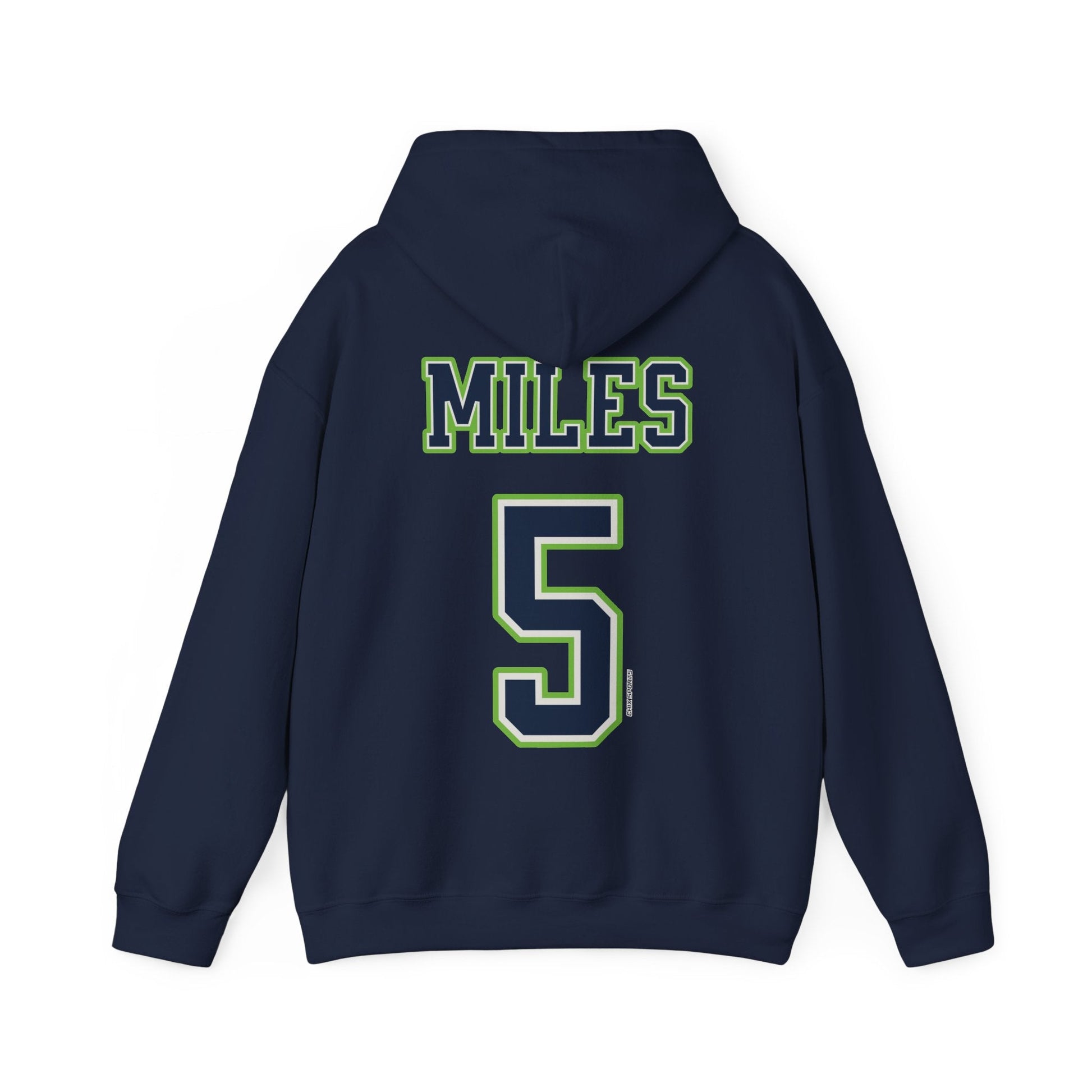 Olivia Miles Lynx Unisex Jersey Hoodie in Navy | Chix Sports