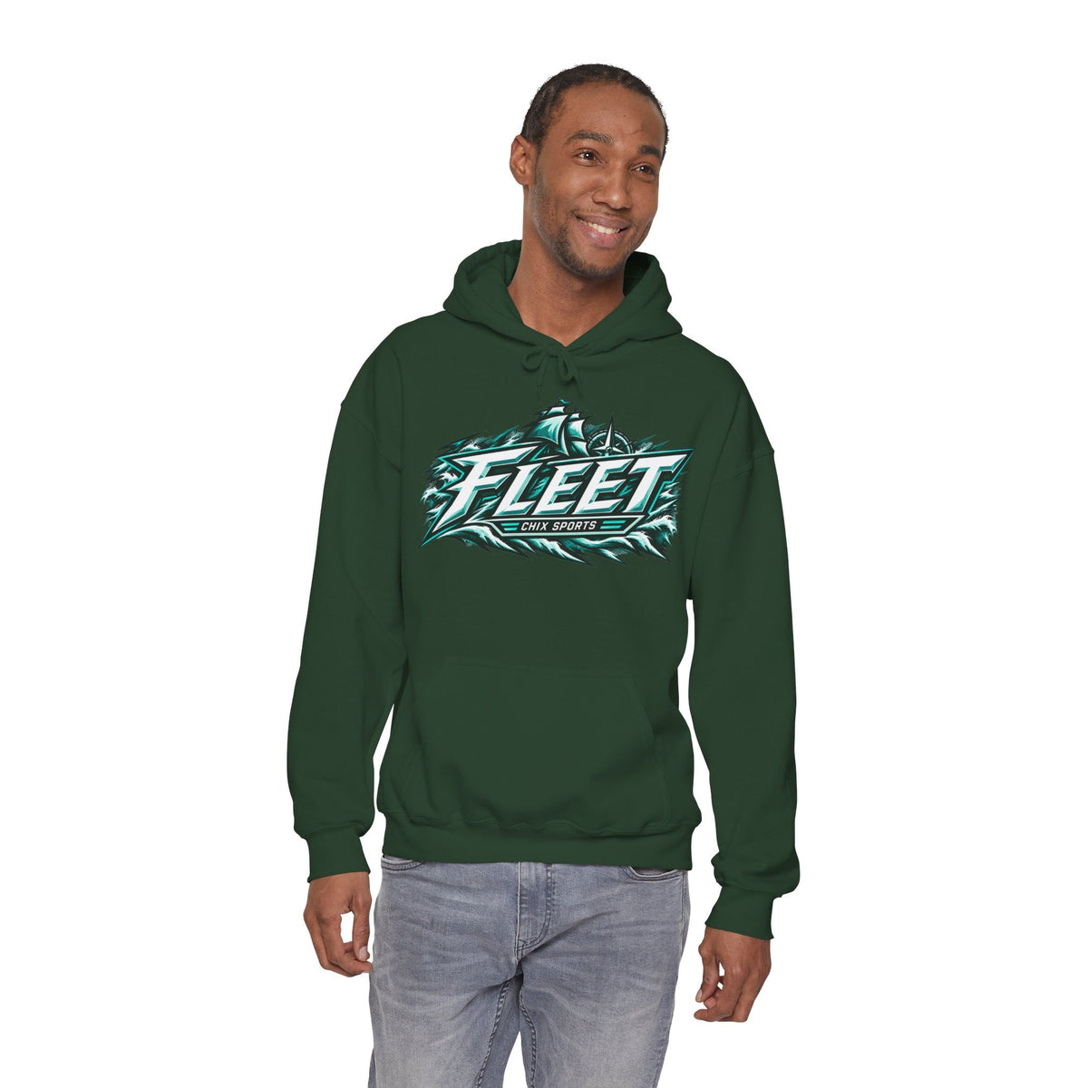 Olivia Mobley Unisex Fleet Hoodie in Dark Heather | Chix Sports