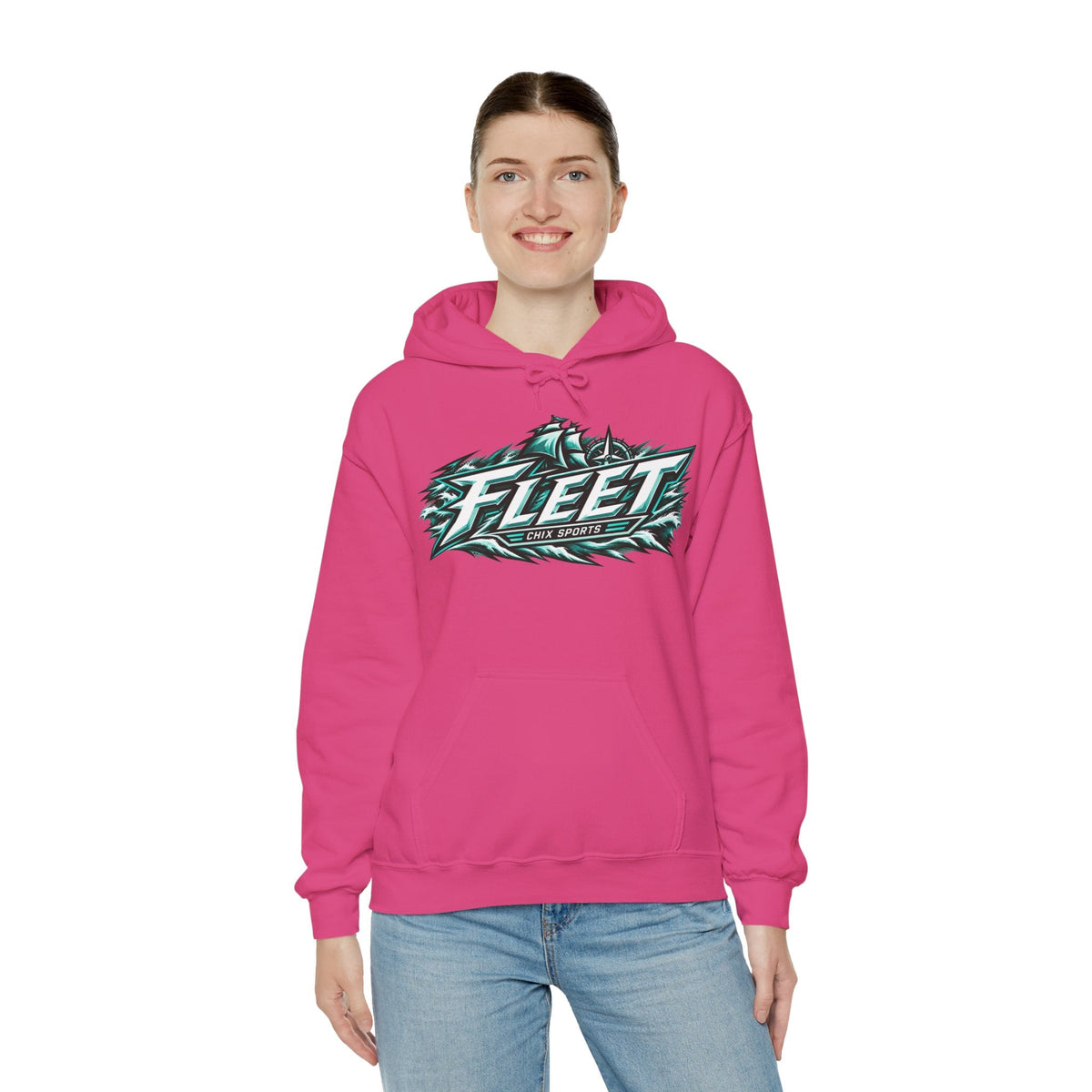 Olivia Mobley Unisex Fleet Hoodie in Dark Heather | Chix Sports