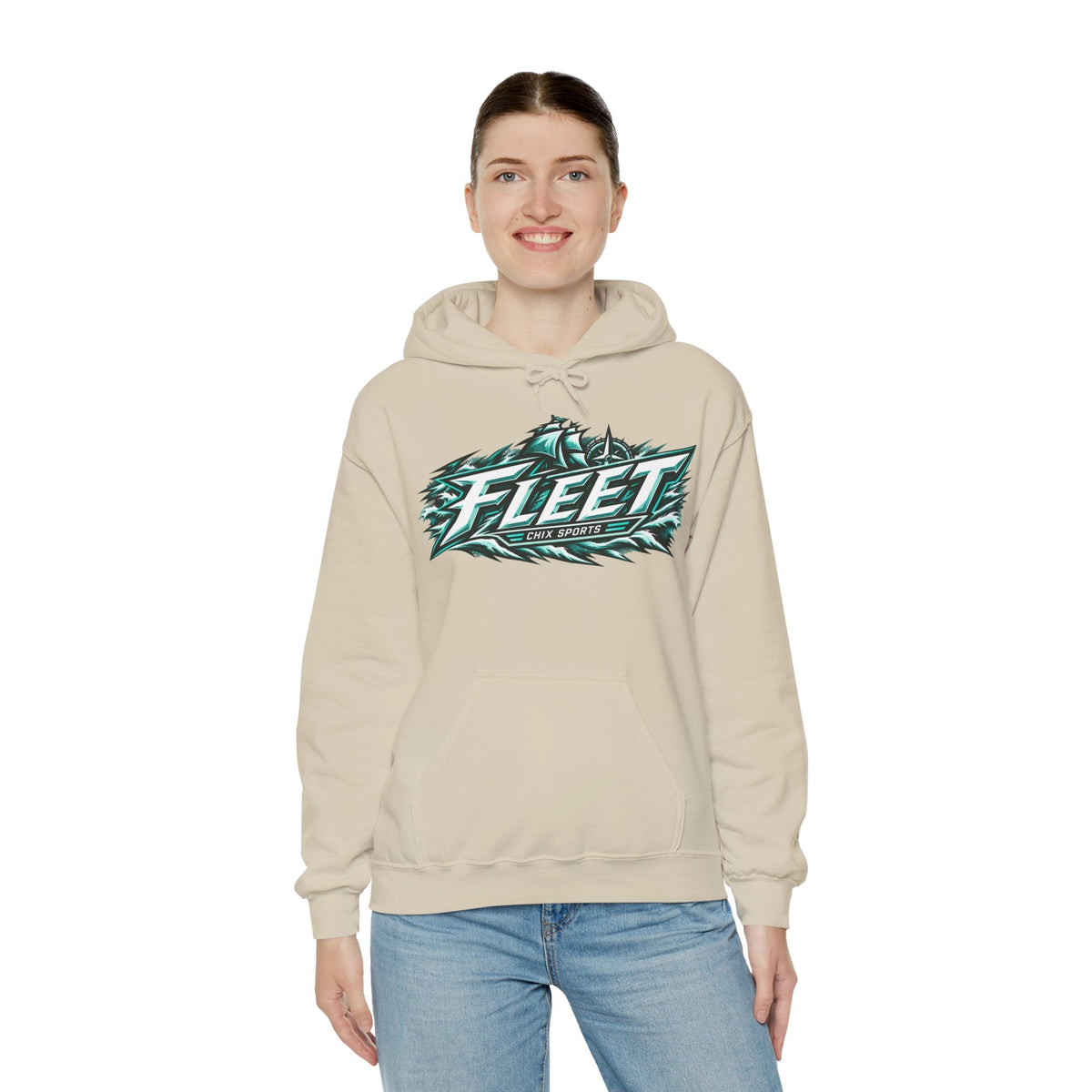 Olivia Mobley Unisex Fleet Hoodie in Dark Heather | Chix Sports