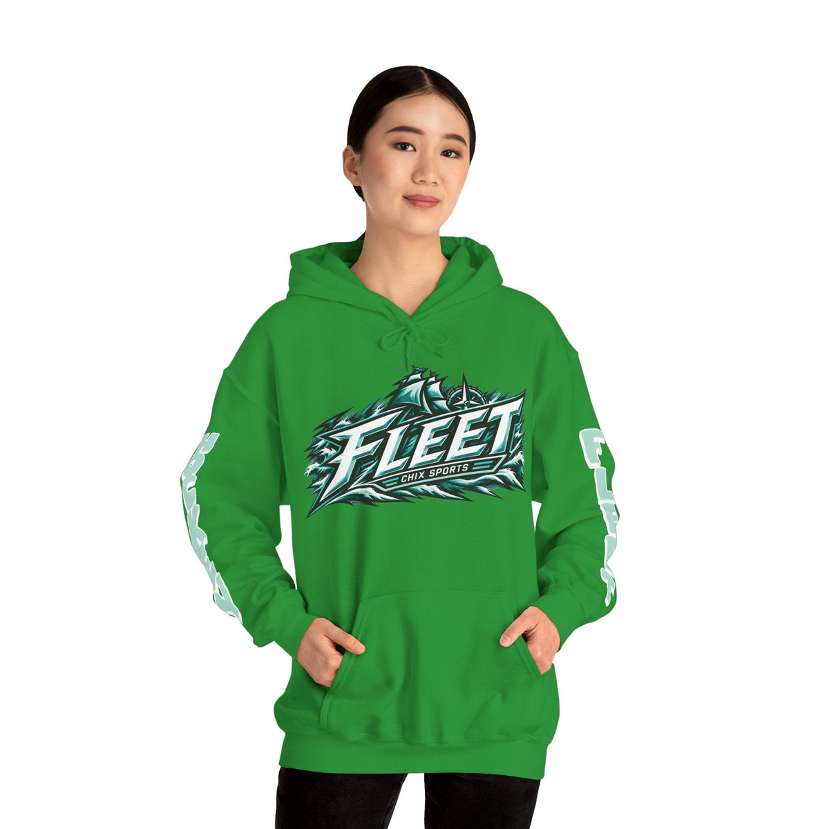 Olivia Mobley Unisex Fleet Hoodie in Dark Heather | Chix Sports