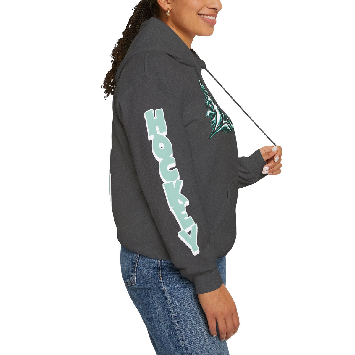 Olivia Mobley Unisex Fleet Hoodie in Dark Heather | Chix Sports