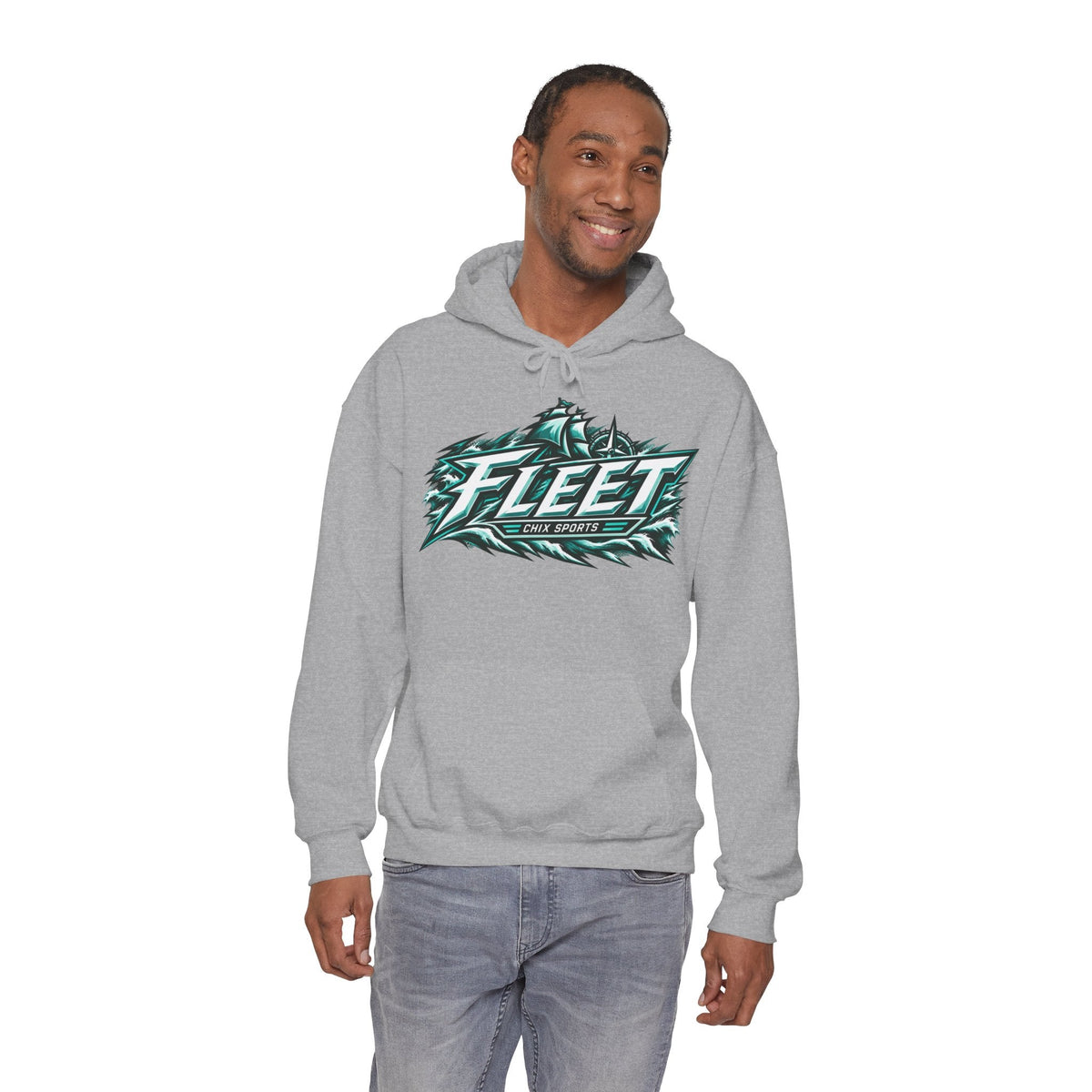 Olivia Mobley Unisex Fleet Hoodie in Dark Heather | Chix Sports