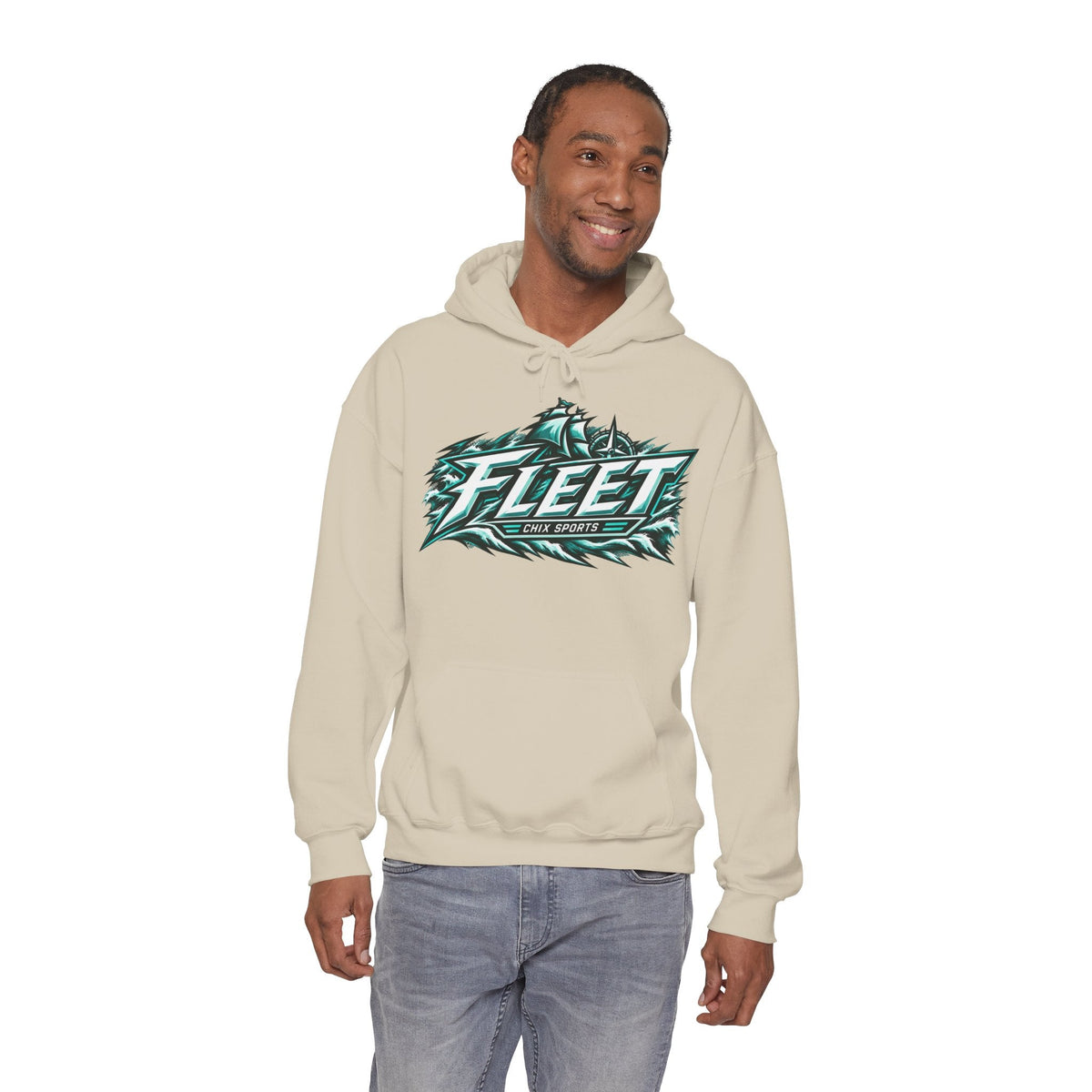 Olivia Mobley Unisex Fleet Hoodie in Dark Heather | Chix Sports