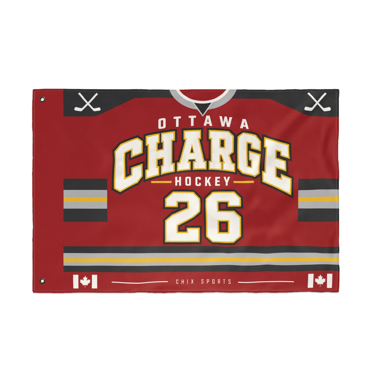 Ottawa Charge 36 x 24 Double-Sided Flag in 24'' × 36'' | Chix Sports