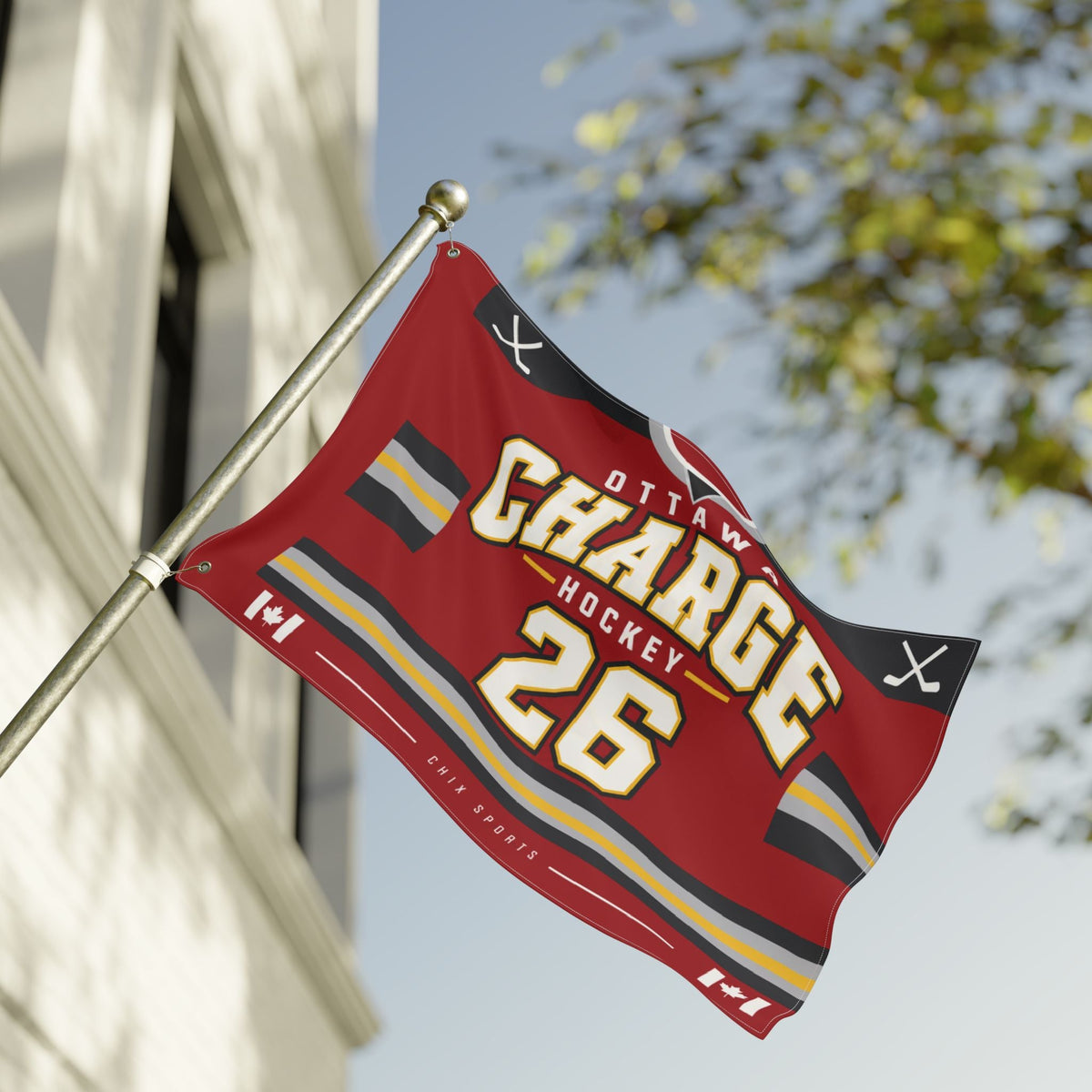 Ottawa Charge 36 x 24 Double-Sided Flag in 24'' × 36'' | Chix Sports