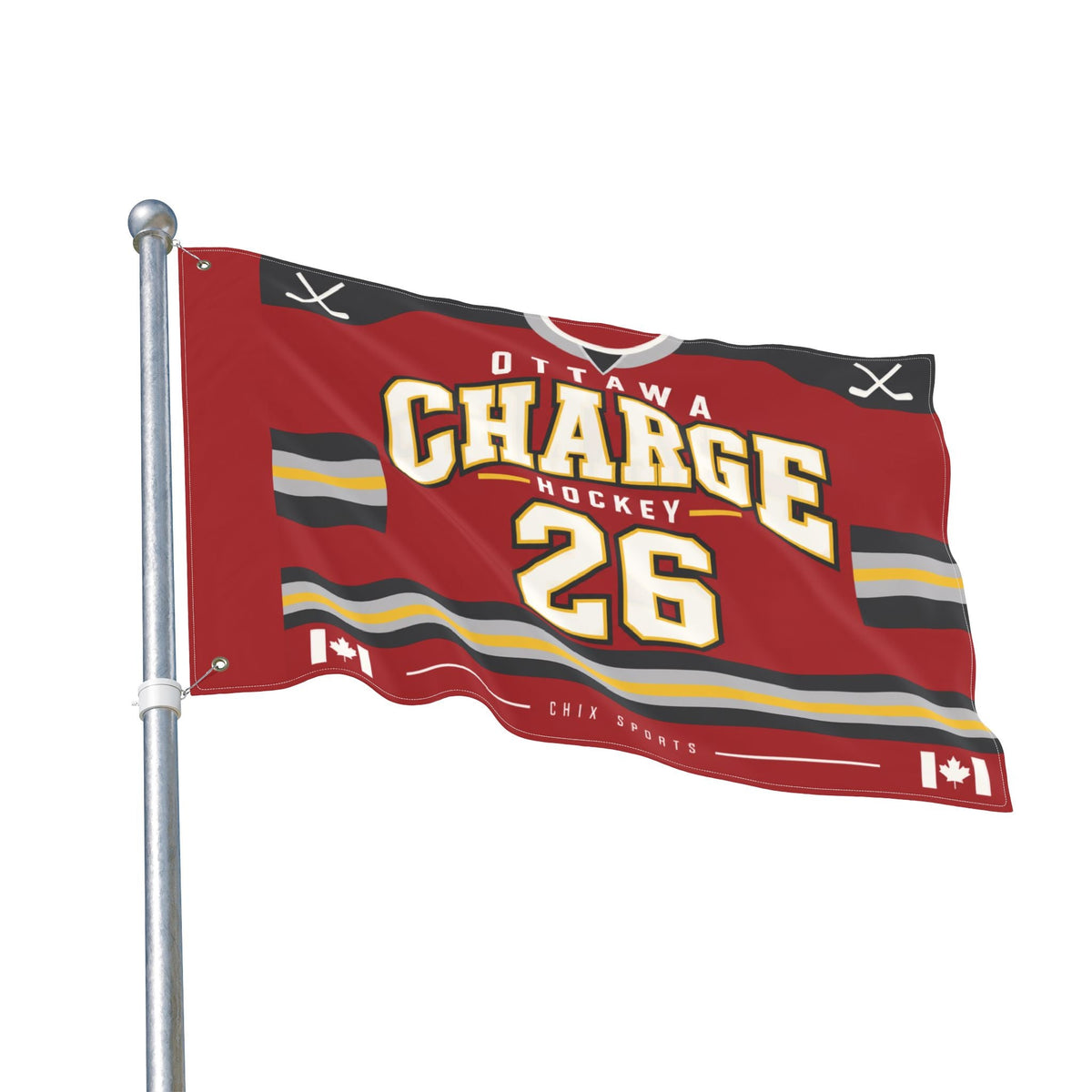 Ottawa Charge 36 x 24 Double-Sided Flag in 24'' × 36'' | Chix Sports