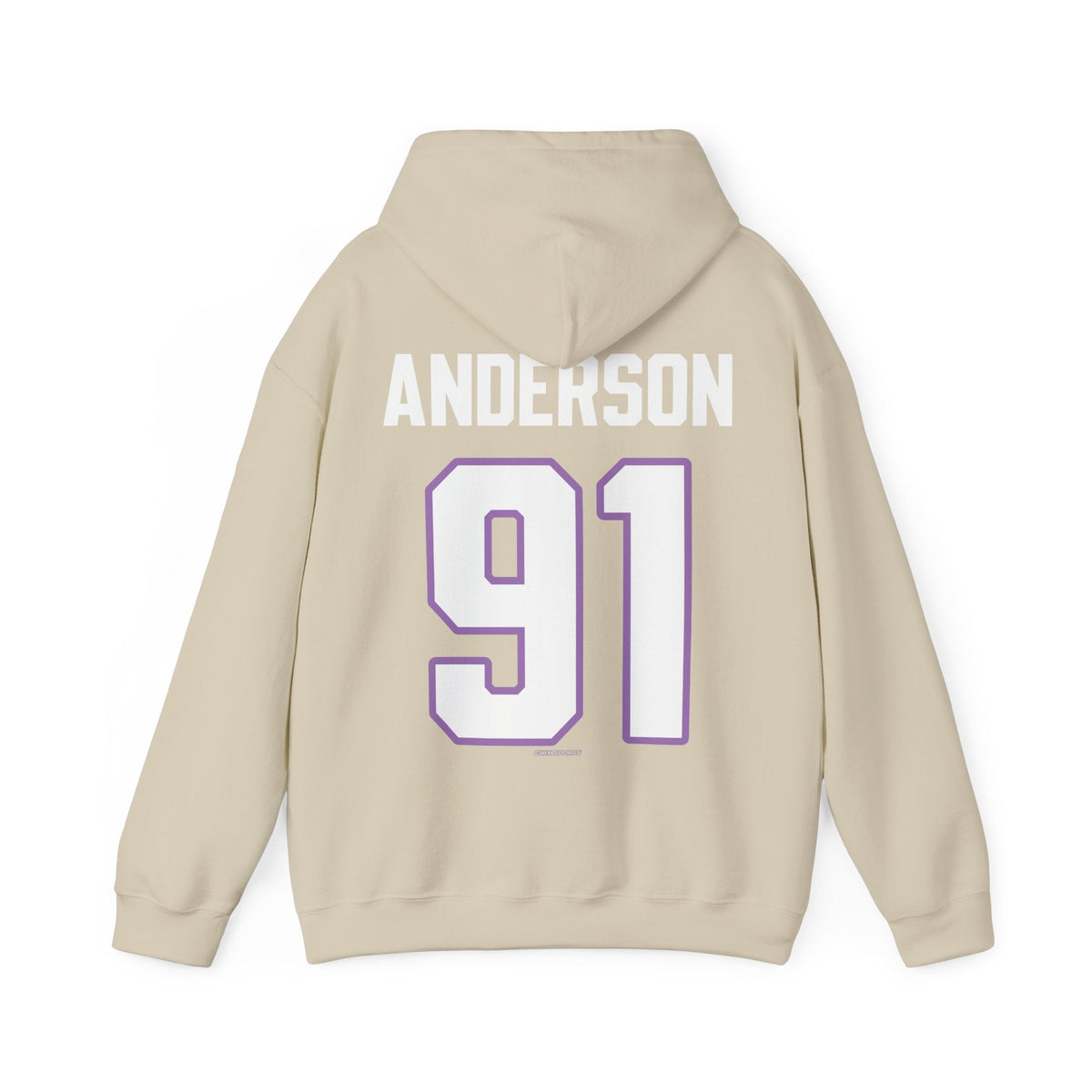 Peyton Anderson Frost Unisex Hoodie (no sleeve print) in Sand | Chix Sports
