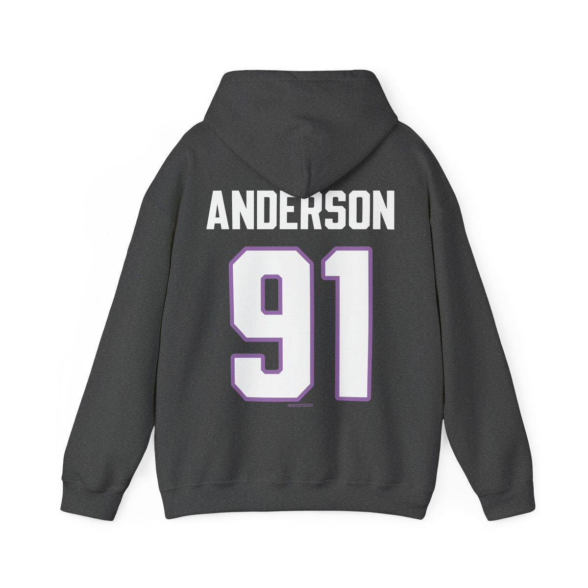 Peyton Anderson Frost Unisex Hoodie (no sleeve print) in Dark Heather | Chix Sports