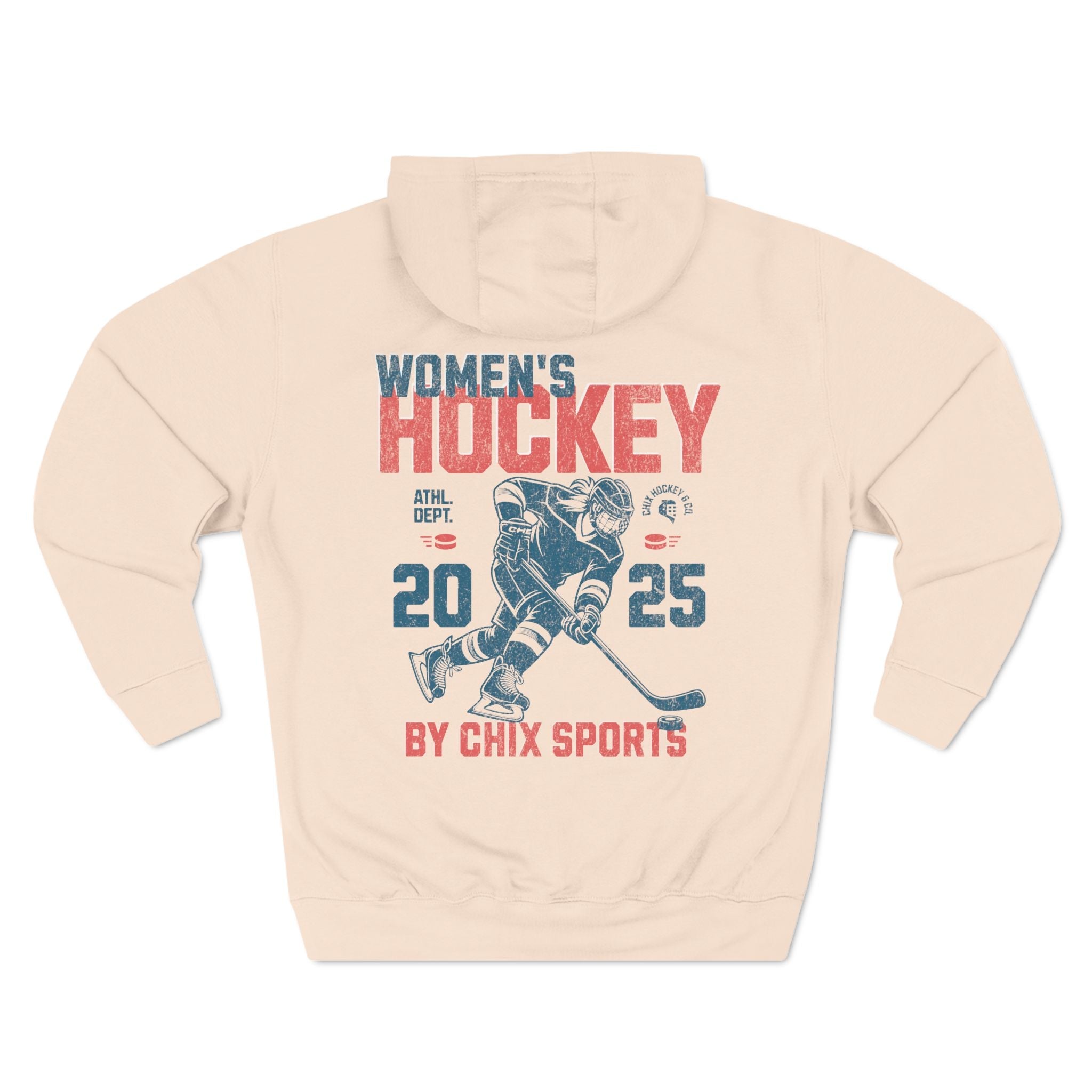 Premium Women's Hockey Hoodie Vintage Style | Chix Sports