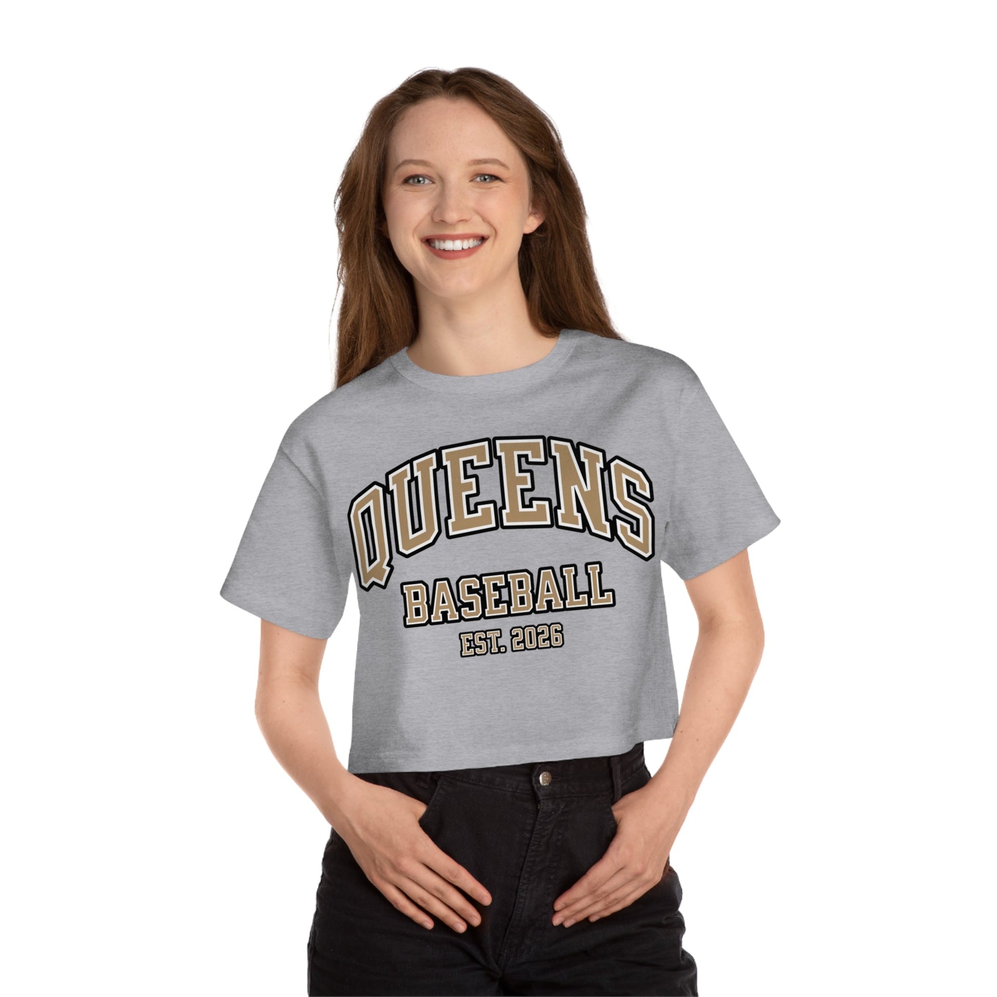 Queens Baseball Crop Top | Chix Sports
