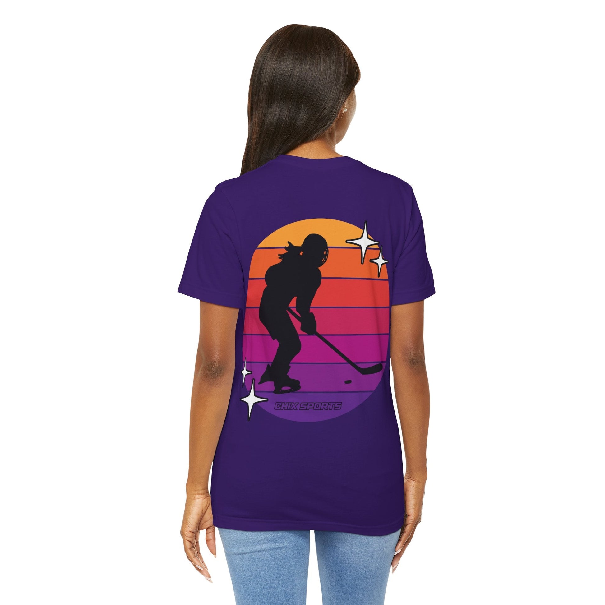 Retro Women's Hockey Unisex Jersey T-shirt | Chix Sports