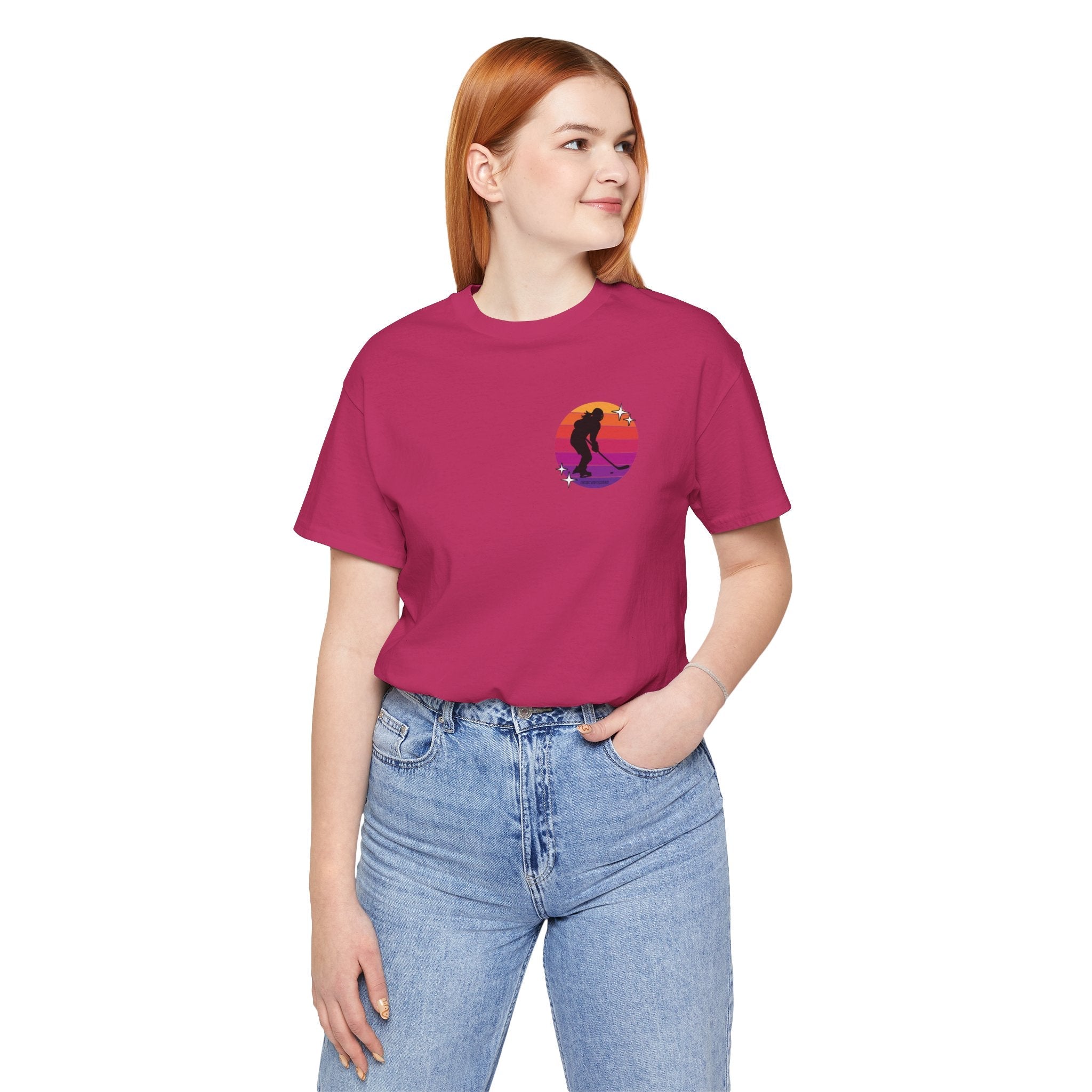 Retro Women's Hockey Unisex Jersey T-shirt | Chix Sports