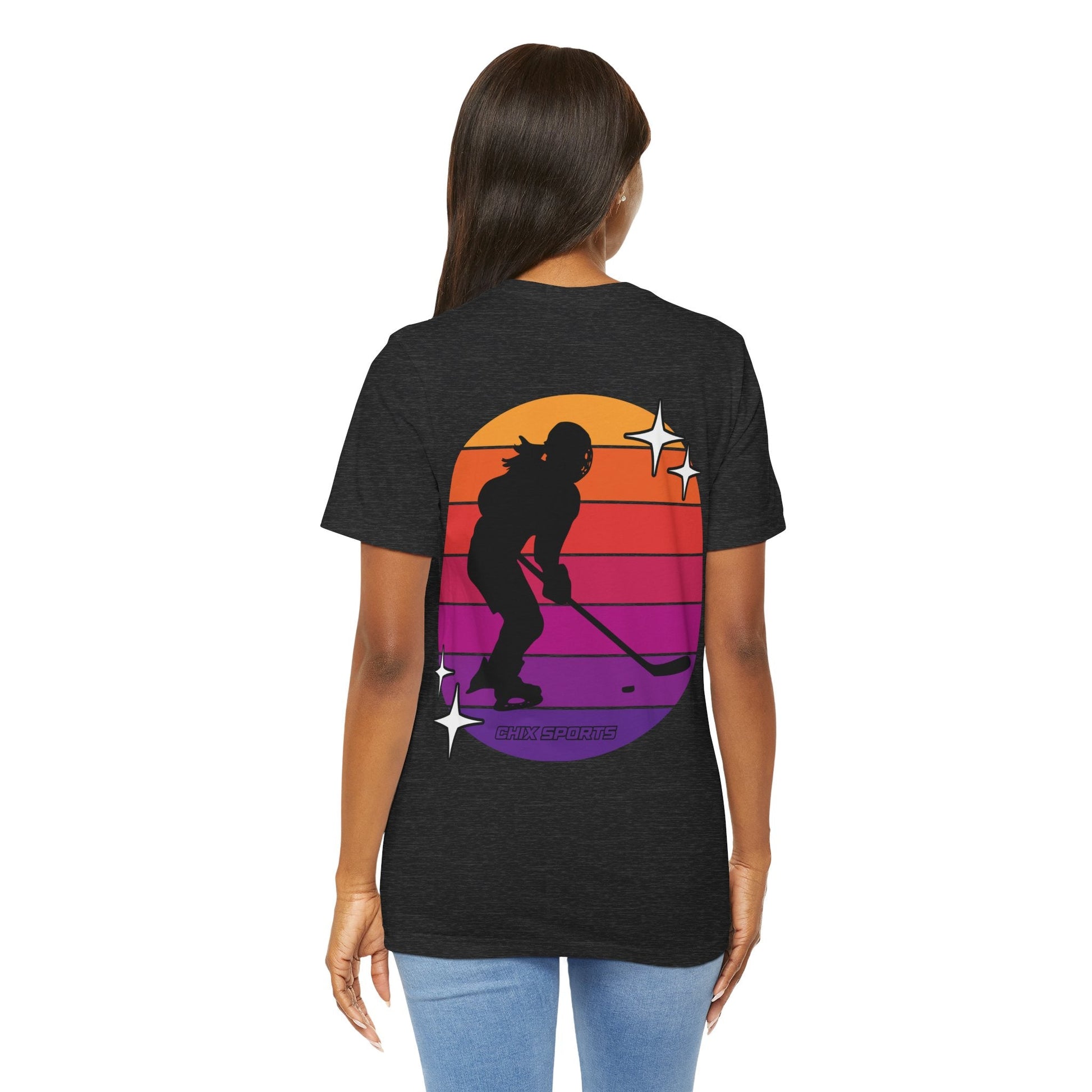 Retro Women's Hockey Unisex Jersey T-shirt | Chix Sports