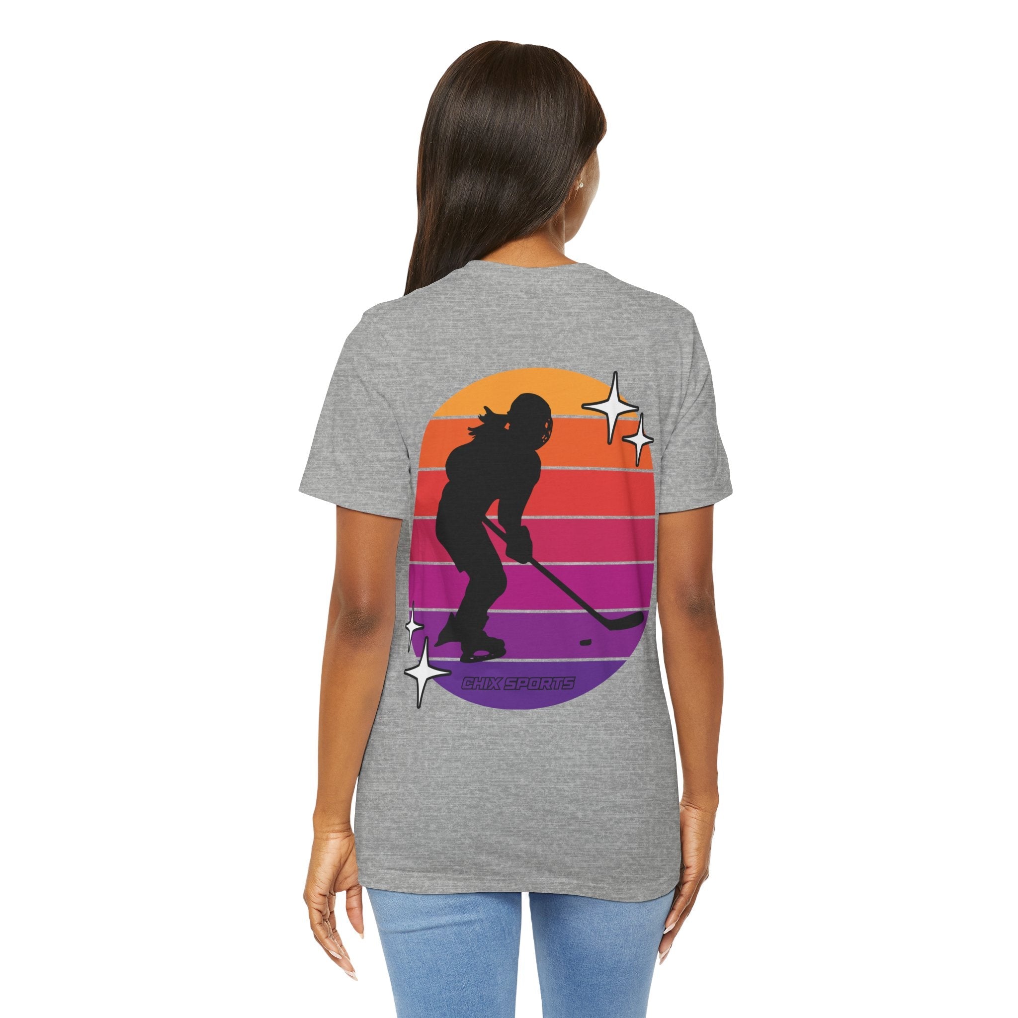 Retro Women's Hockey Unisex Jersey T-shirt | Chix Sports