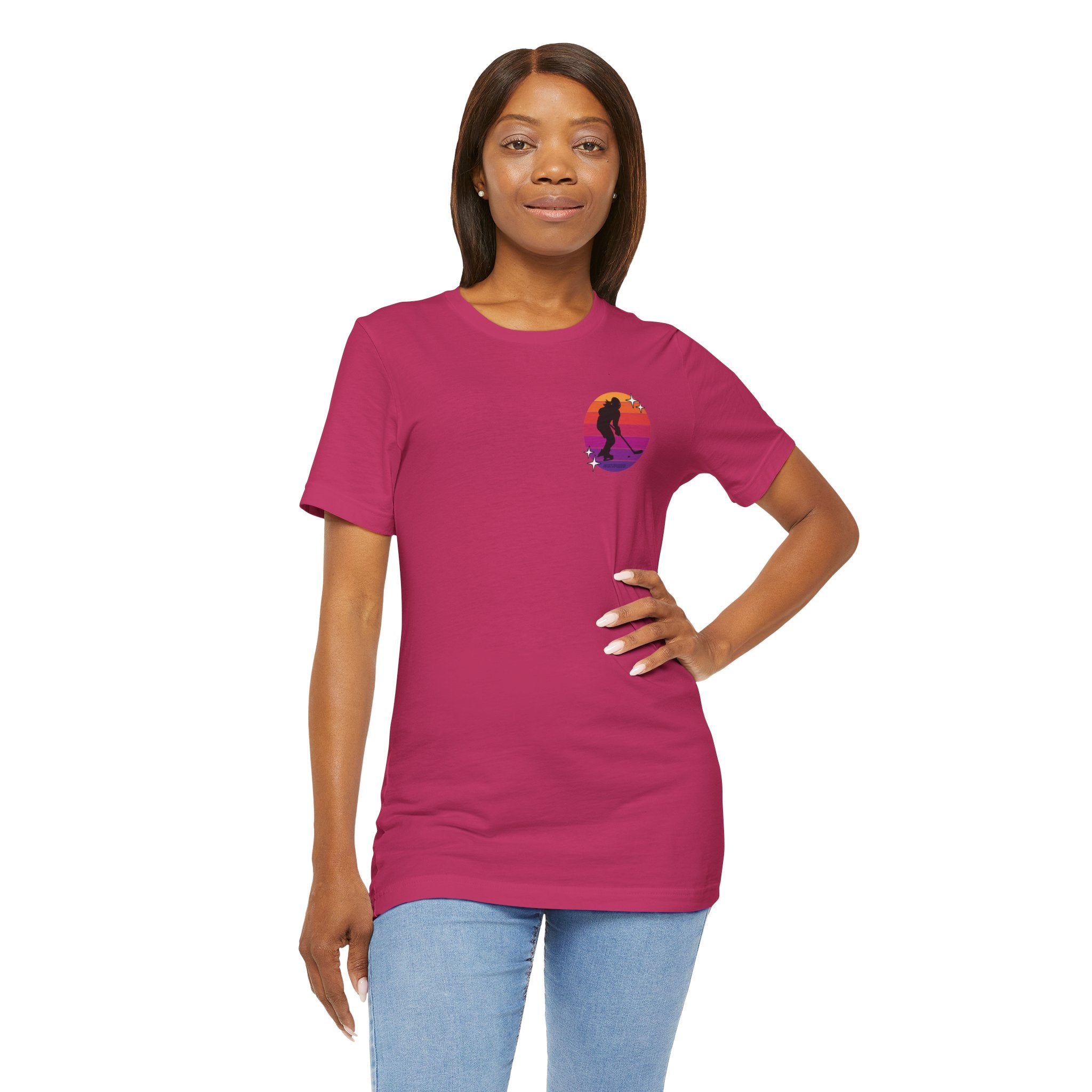 Retro Women's Hockey Unisex Jersey T-shirt | Chix Sports