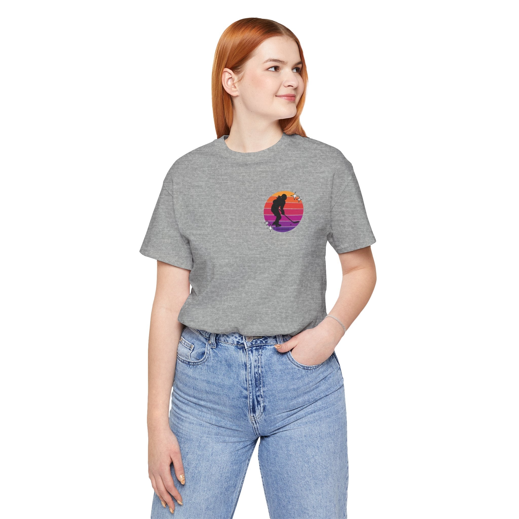 Retro Women's Hockey Unisex Jersey T-shirt | Chix Sports