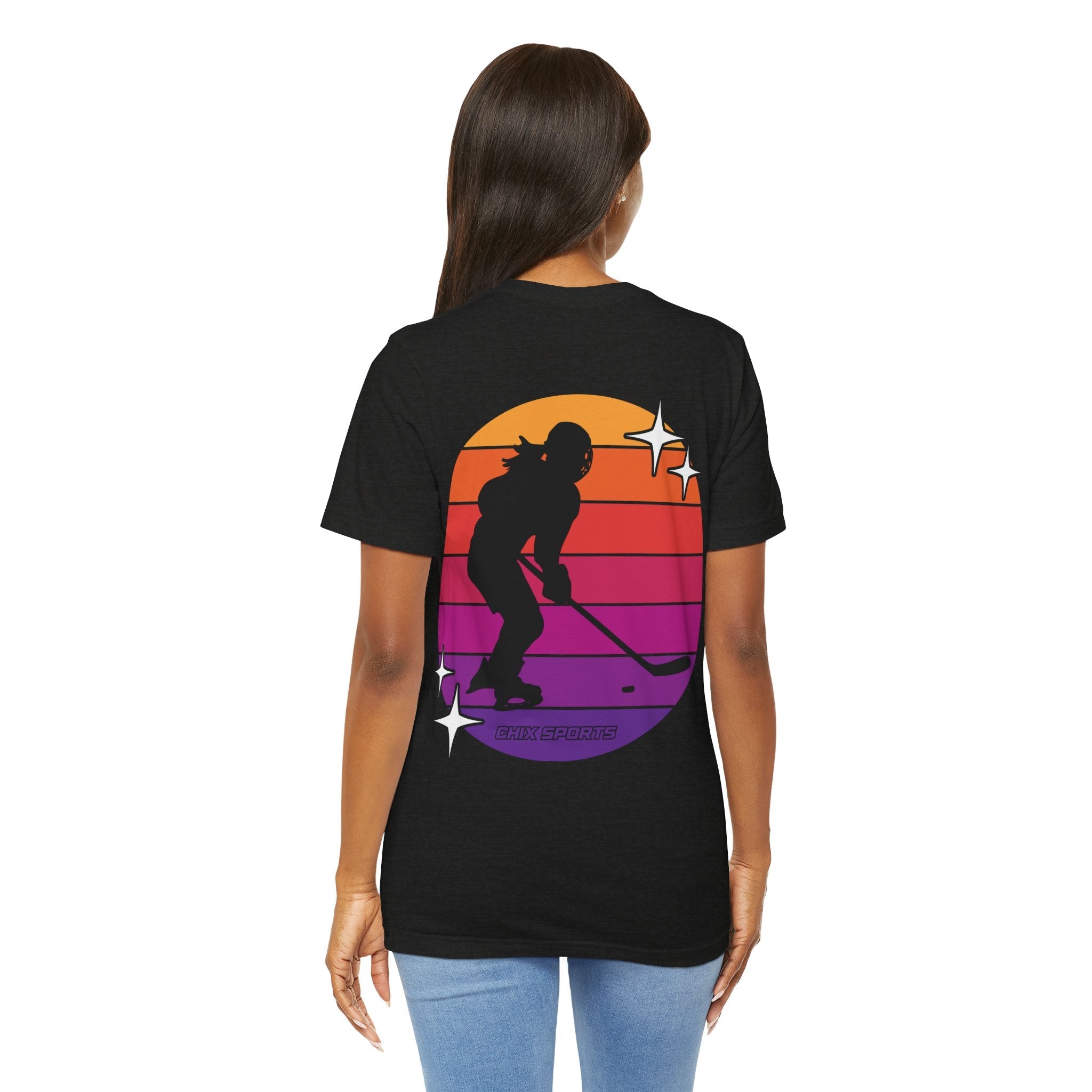 Retro Women's Hockey Unisex Jersey T-shirt | Chix Sports