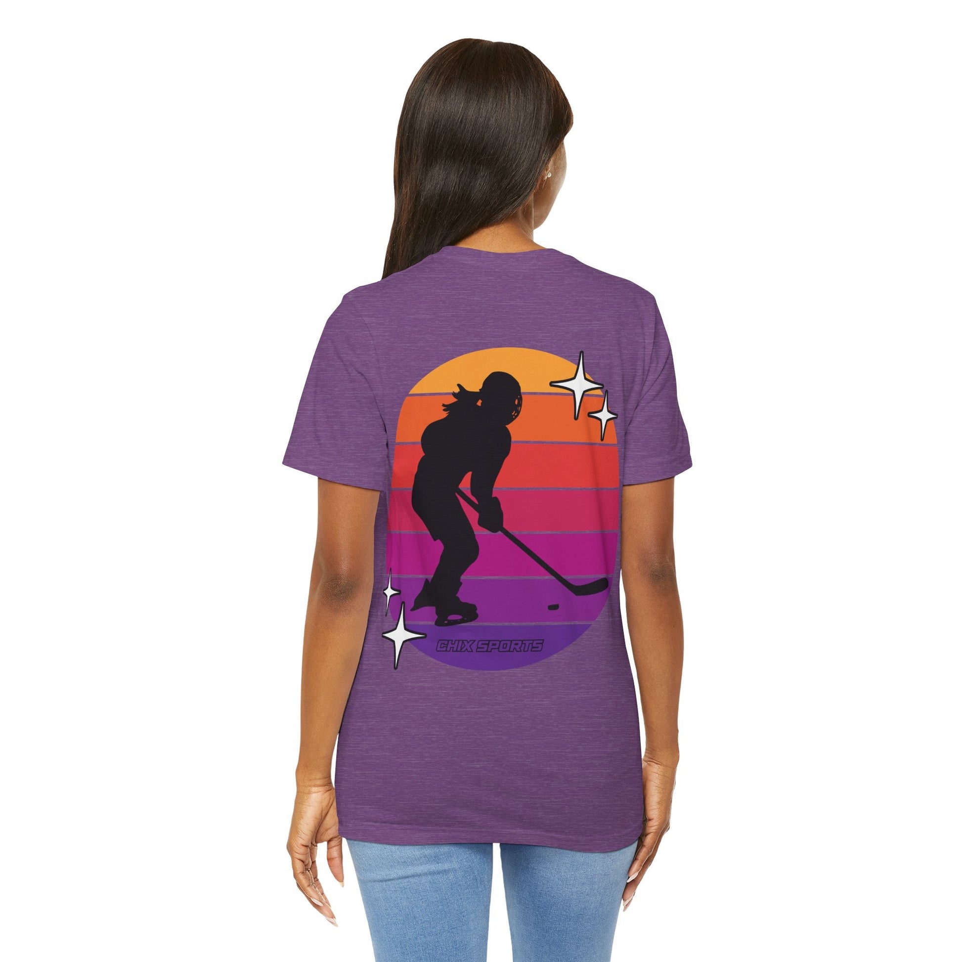 Retro Women's Hockey Unisex Jersey T-shirt | Chix Sports