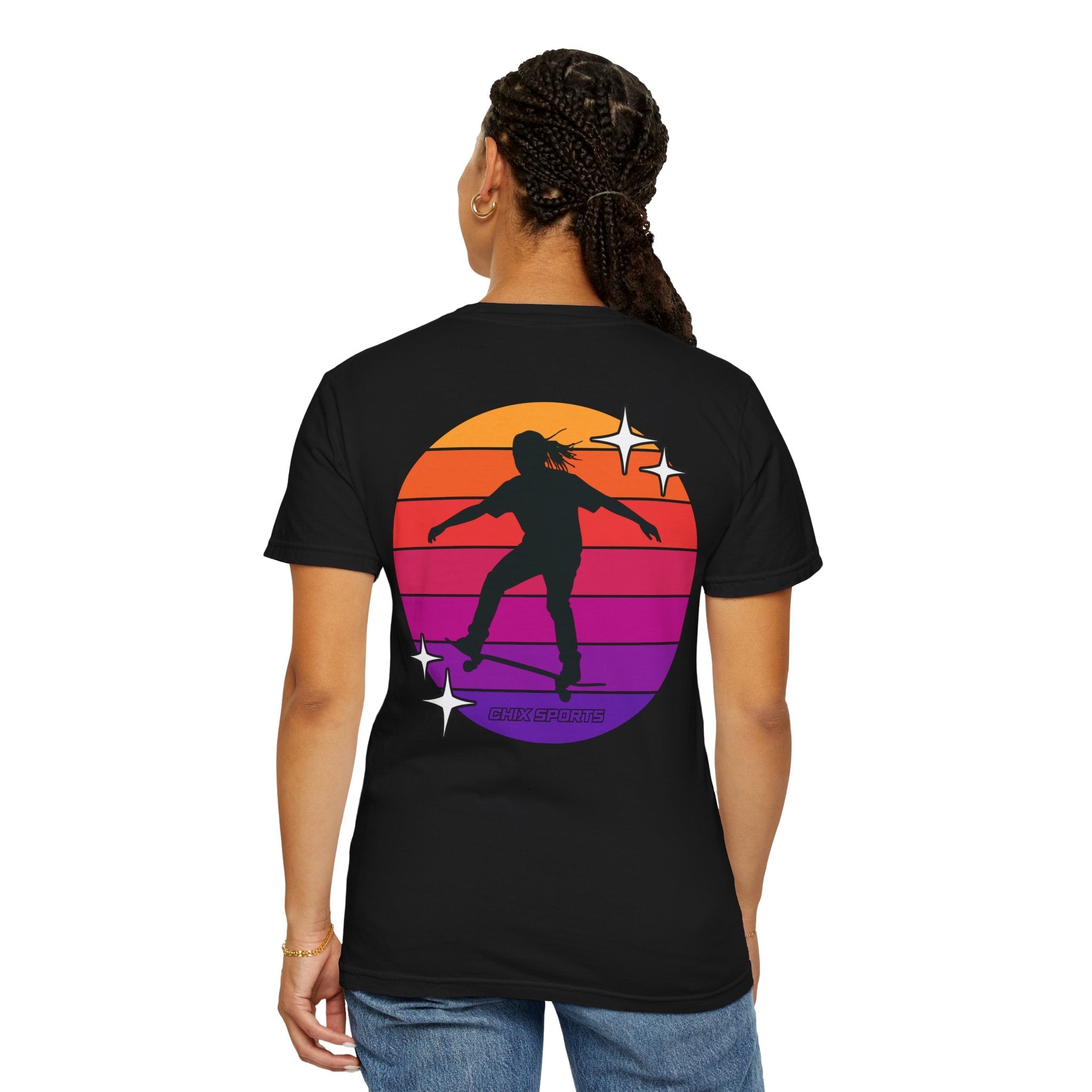 Retro Women's Skateboarder Shirt Unisex | Chix Sports