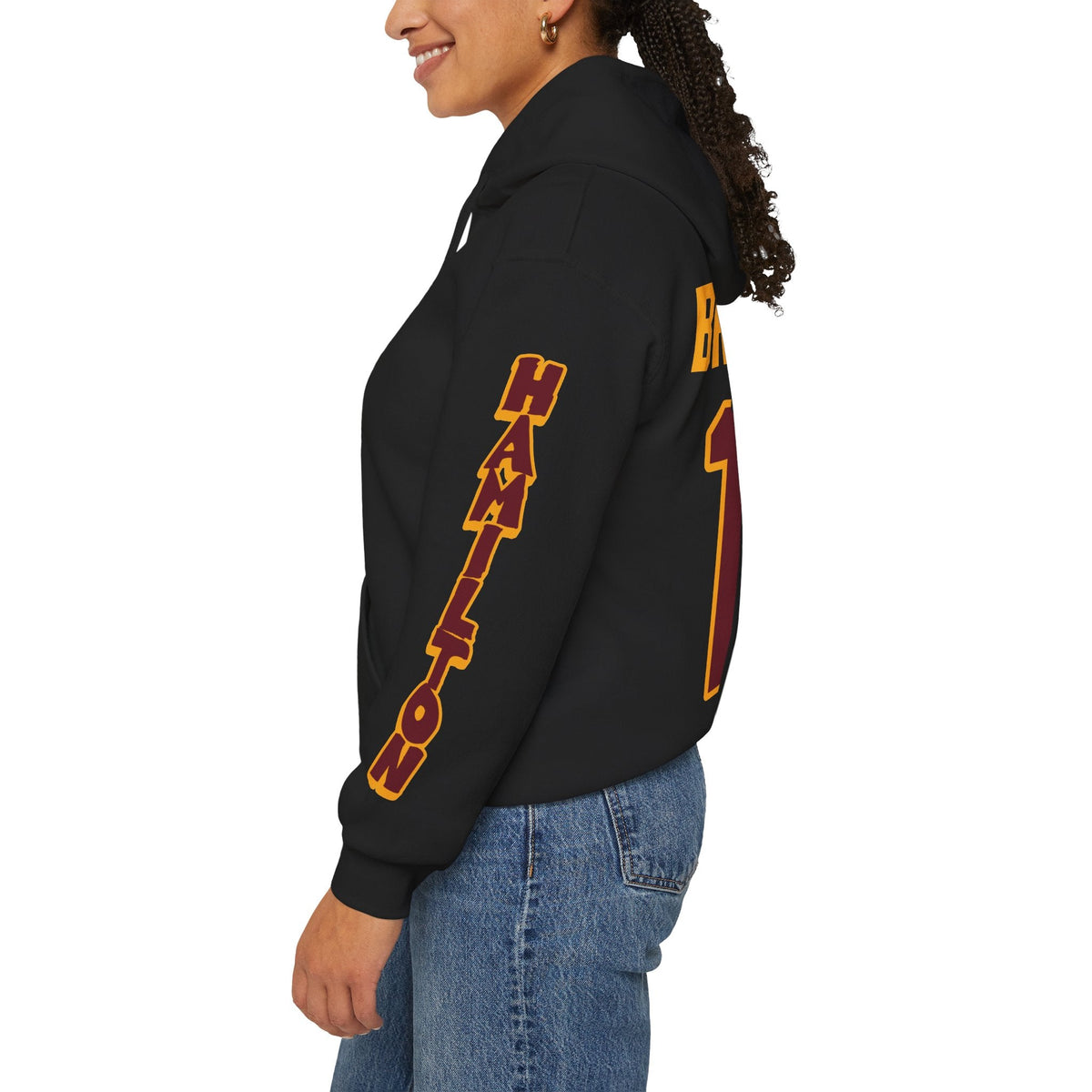 Riley Brengman Hamilton Expansion Unisex Hoodie in Maroon | Chix Sports