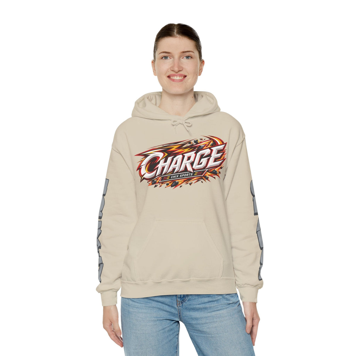 Ronja Savolainen Charge Unisex Power Hoodie in Gold | Chix Sports